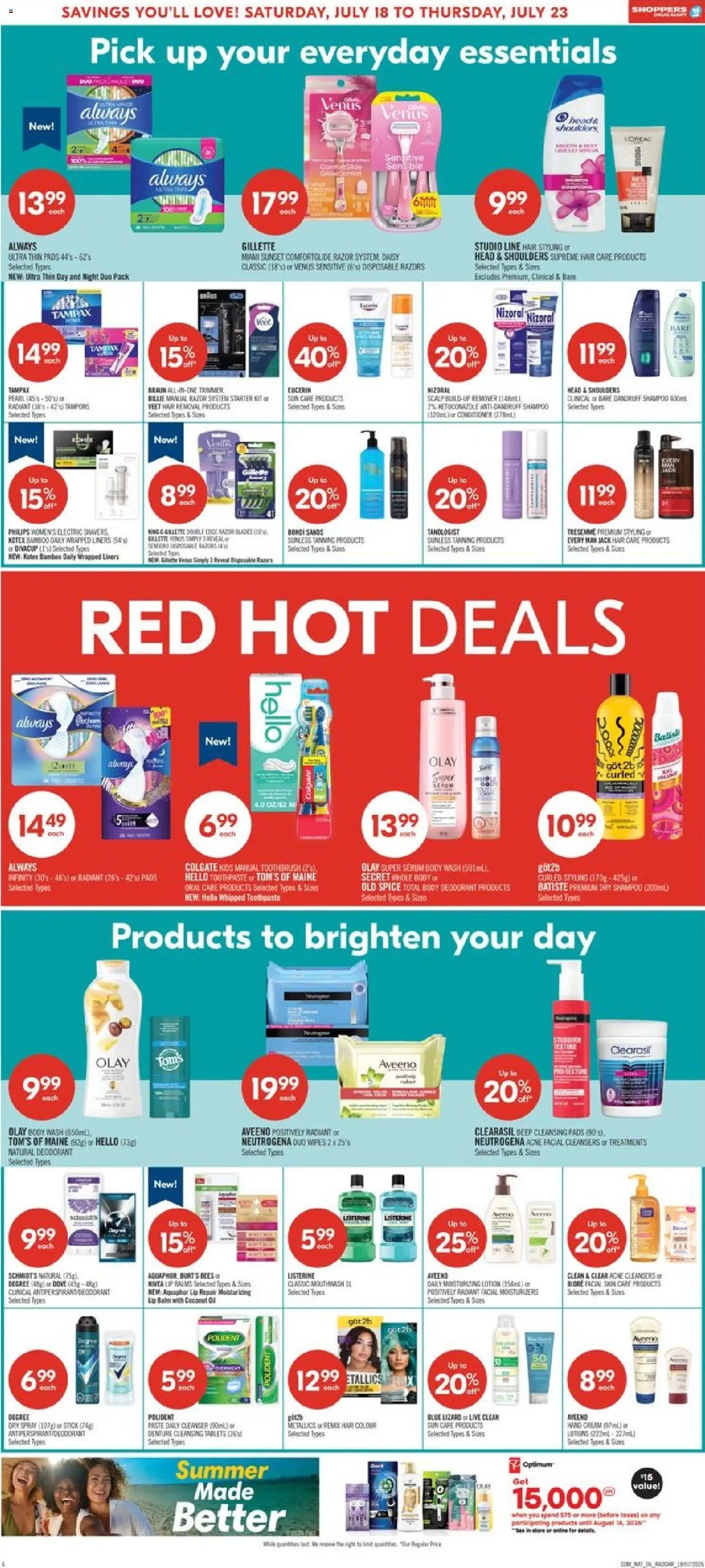 Shoppers weekly flyer / circulaire