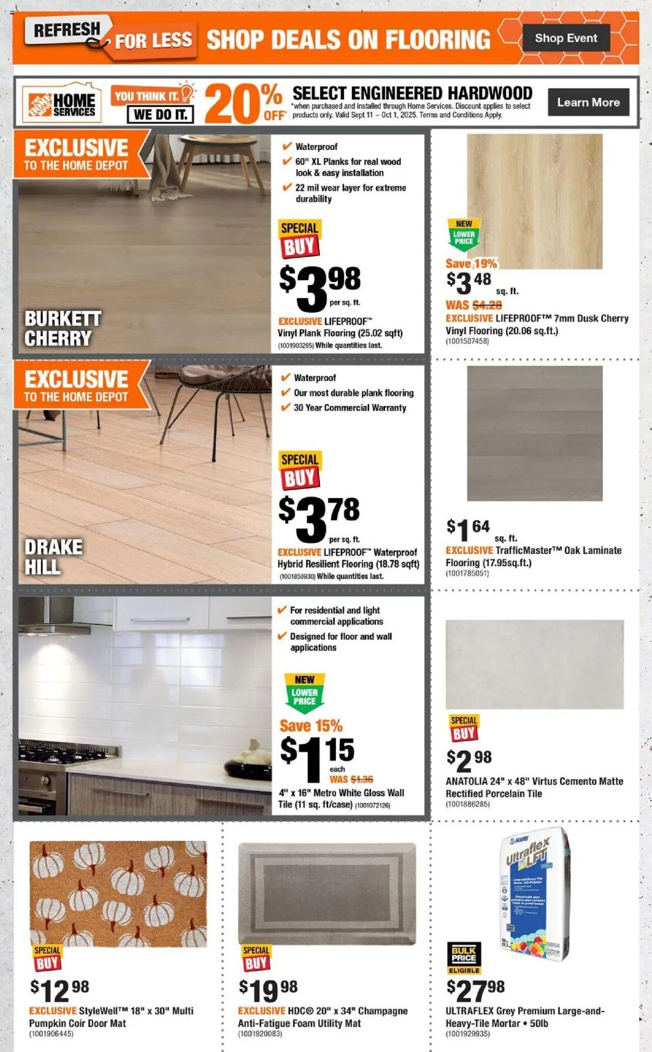 Home Depot flyer - PE