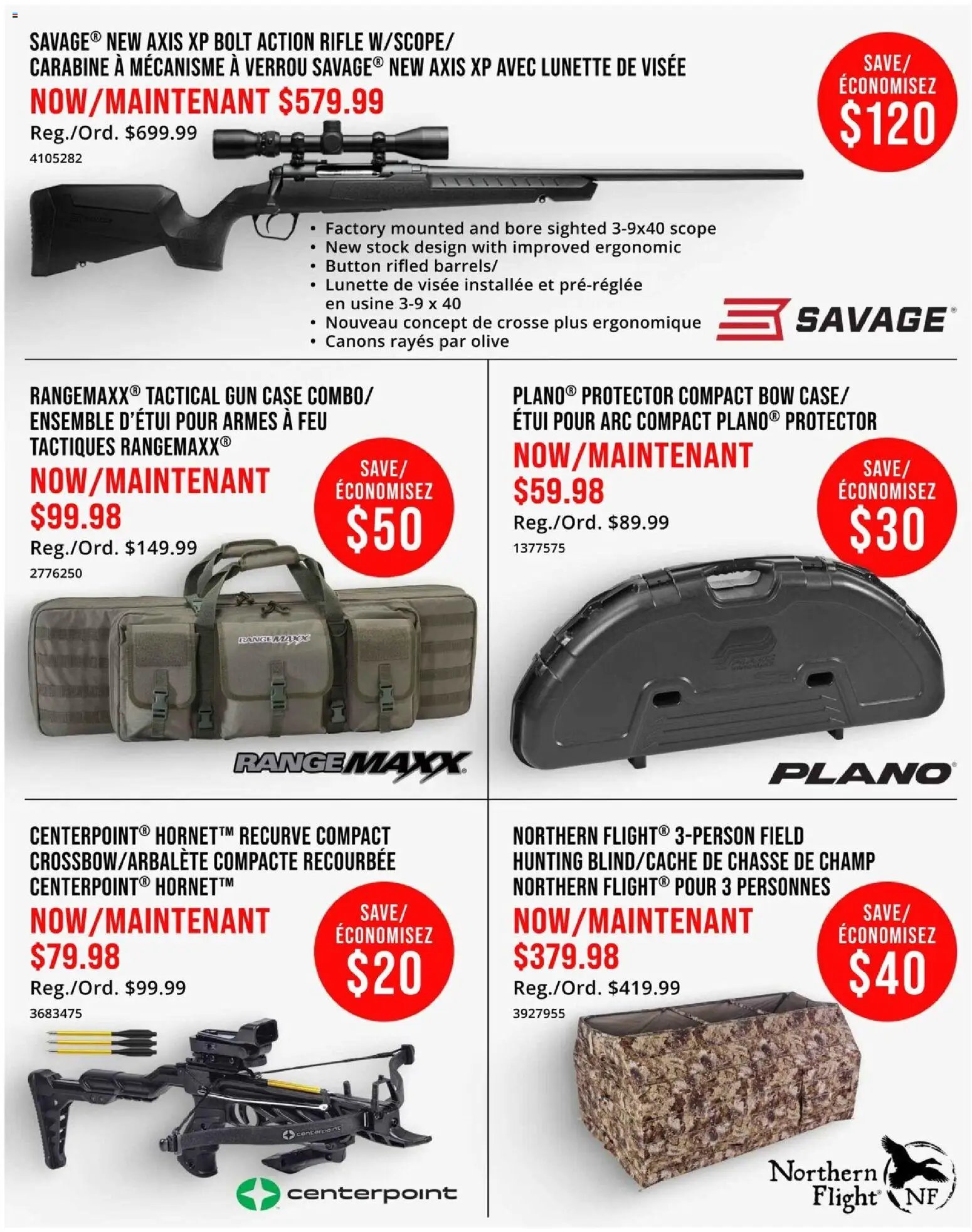 Cabelas - Weekend warrior sale/Solde du sportif de fin de semaine