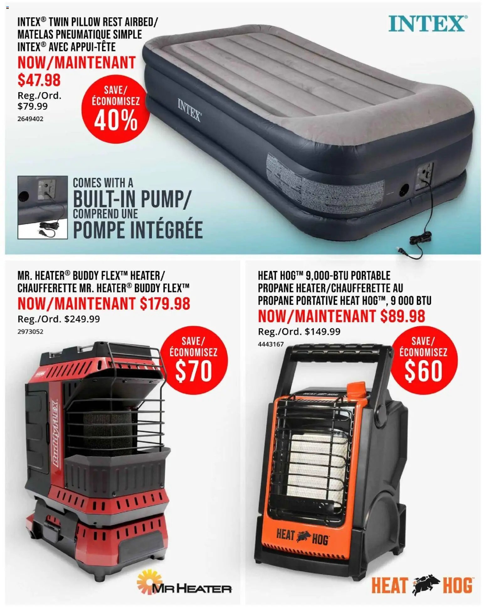 Cabelas - Weekend warrior sale/Solde du sportif de fin de semaine
