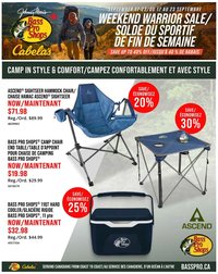 Cabelas - Weekend warrior sale/Solde du sportif de fin de semaine