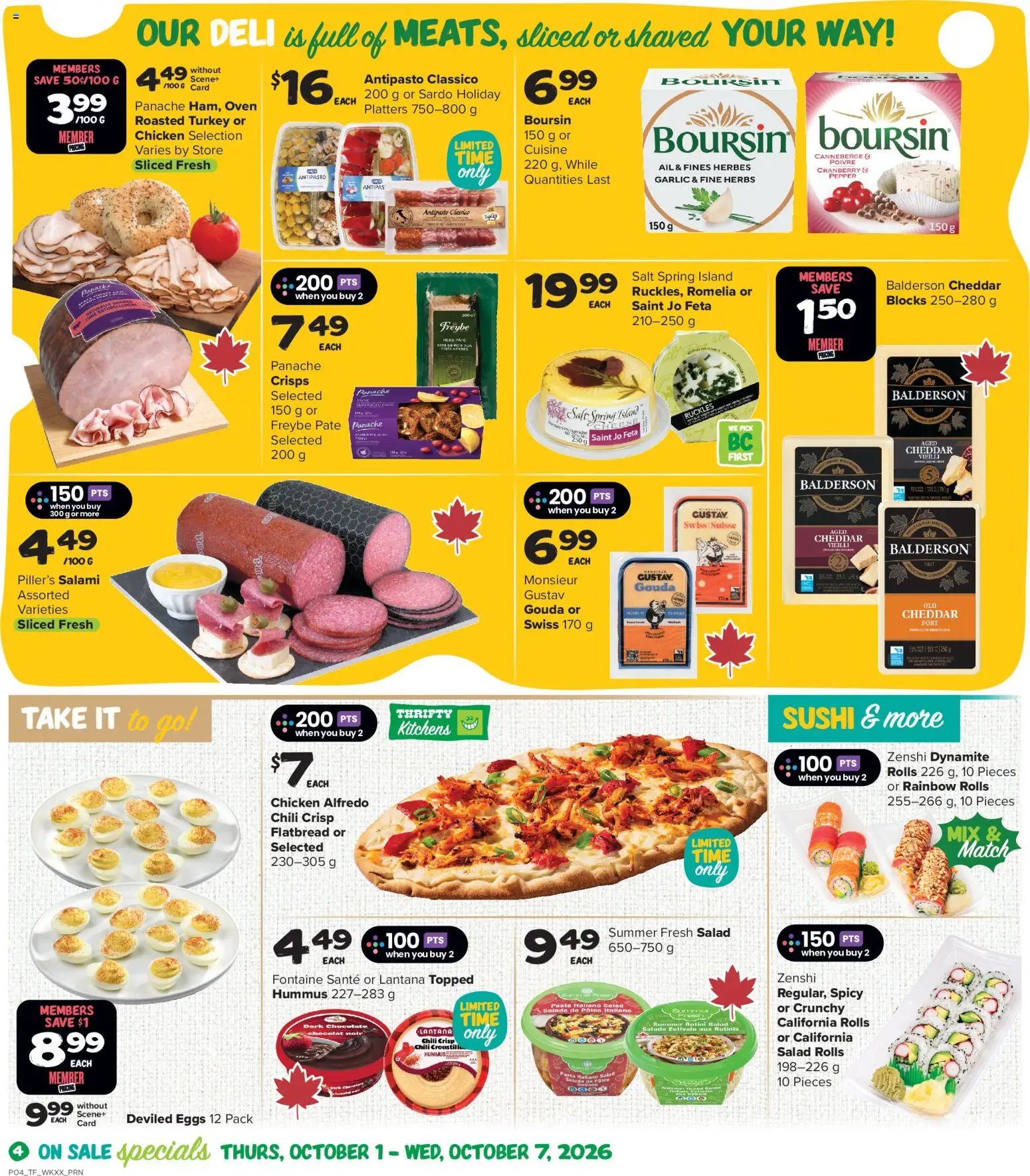 Thrifty Foods weekly flyer / circulaire