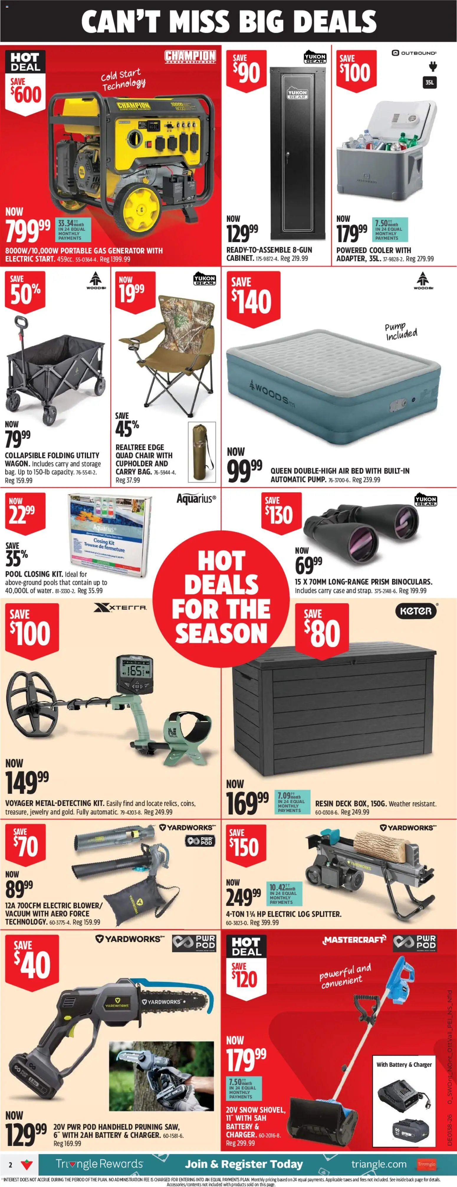 Canadian Tire flyer - Fall Big Red