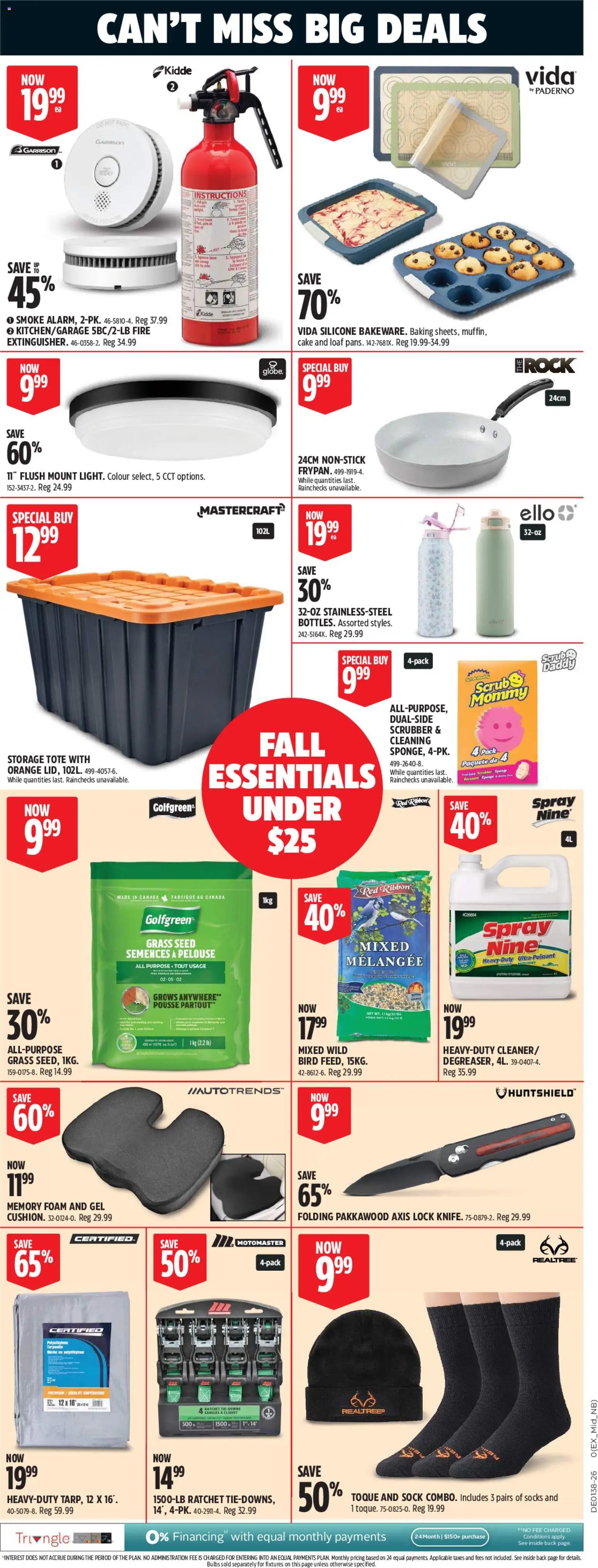Canadian Tire flyer - Fall Big Red