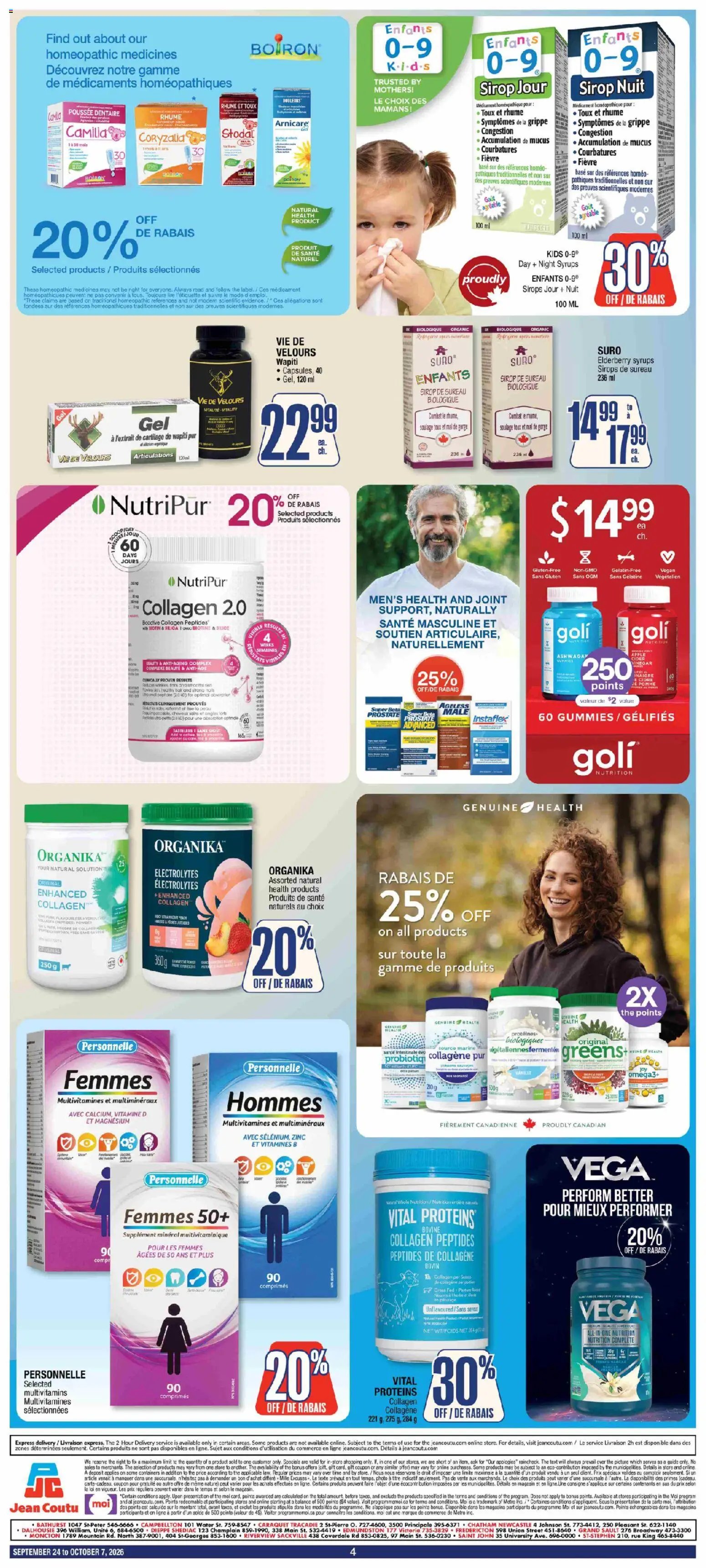 Jean Coutu - Natural products booklet