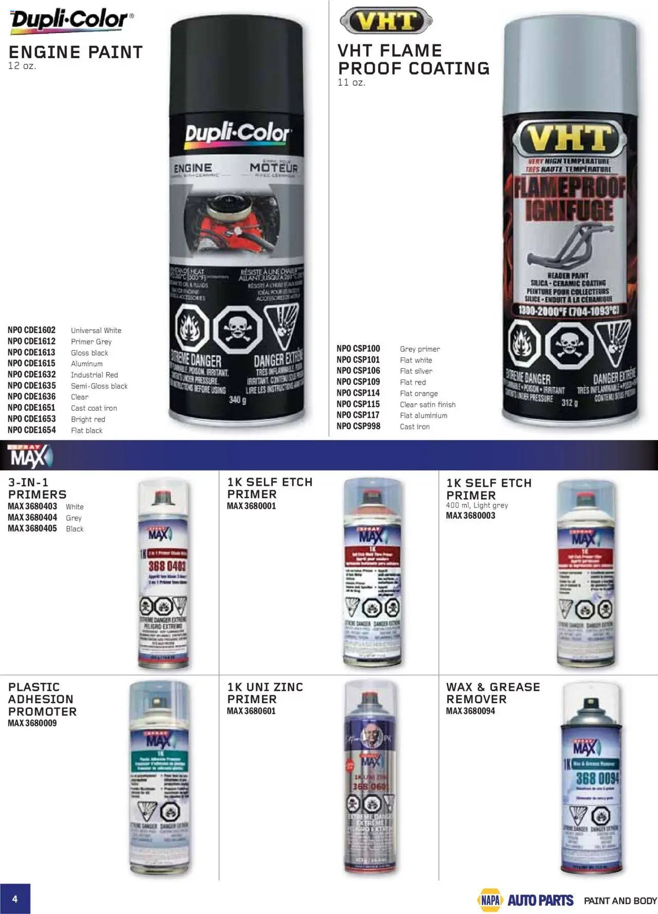 NAPA Auto Parts - CMAX Catalog