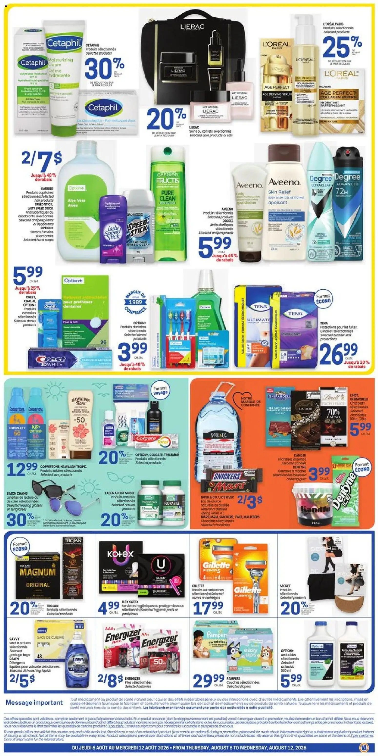 Uniprix weekly flyer / circulaire