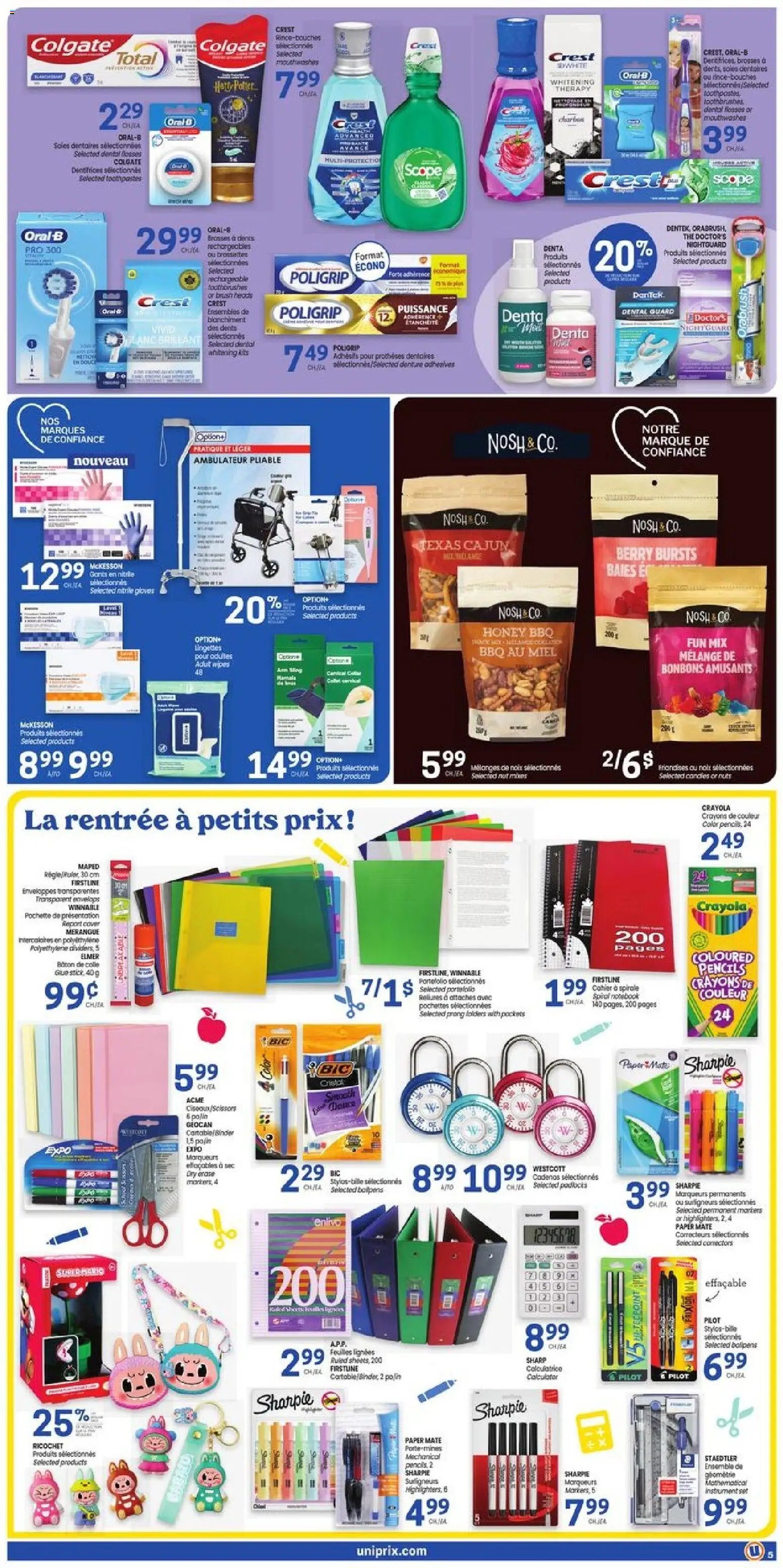 Uniprix weekly flyer / circulaire
