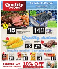 Quality Foods weekly flyer / circulaire