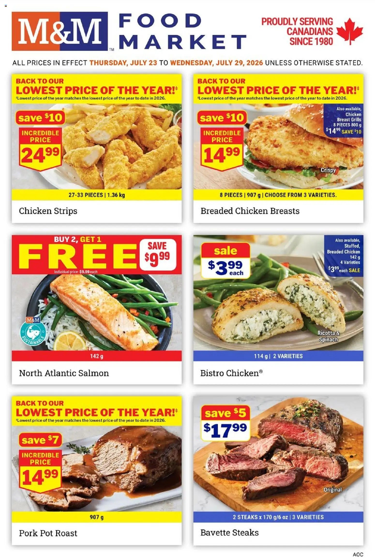 M&M Food Market weekly flyer / circulaire