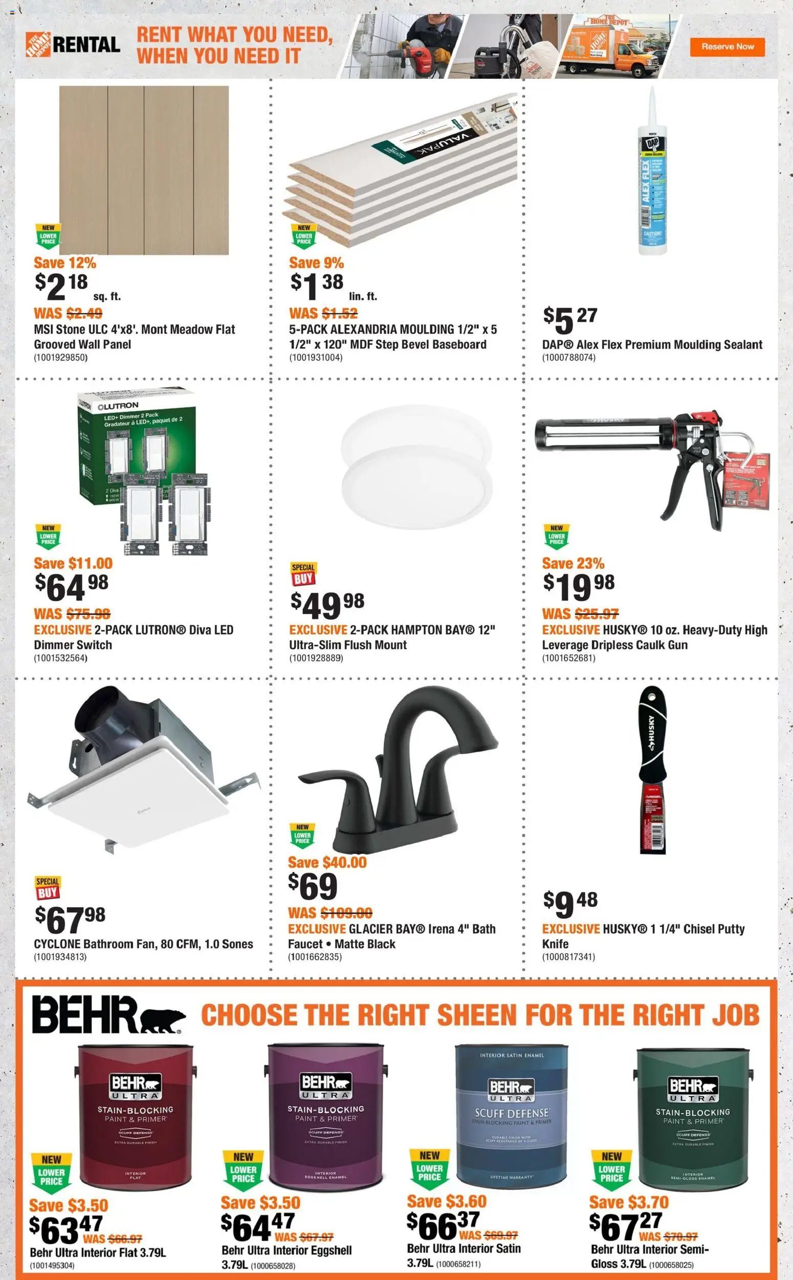 Home Depot weekly flyer / circulaire