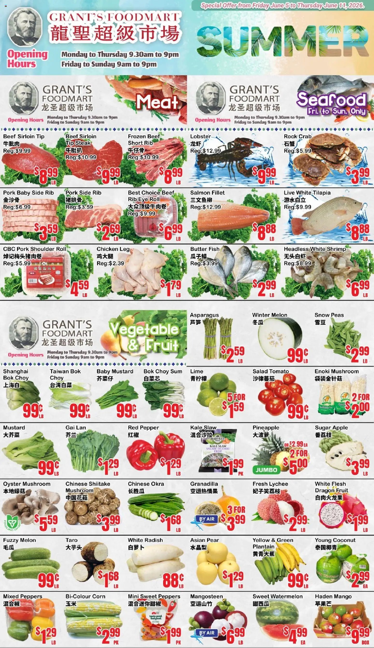 Oceans weekly flyer - Grant’s Foodmart