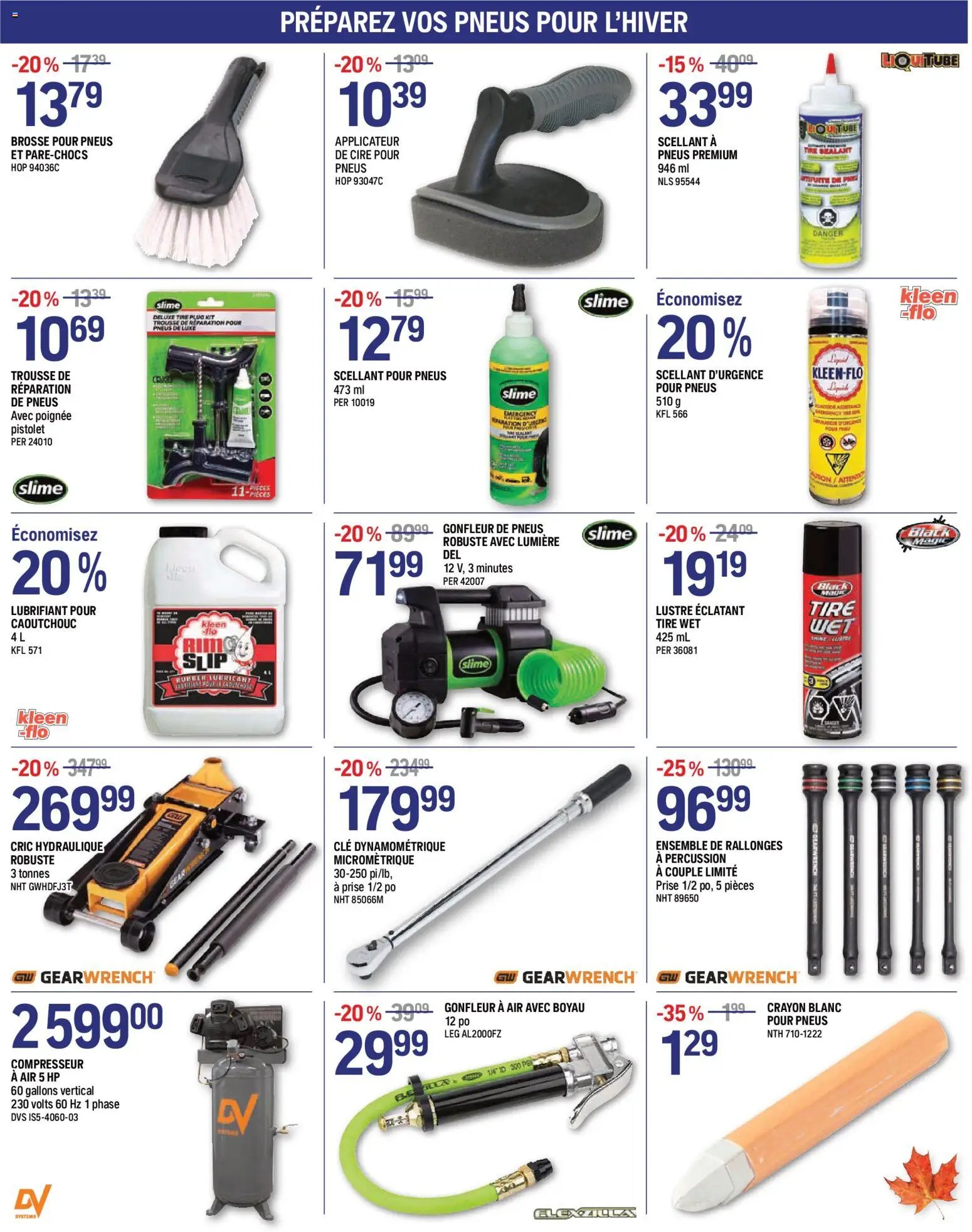 NAPA Auto Parts circulaire