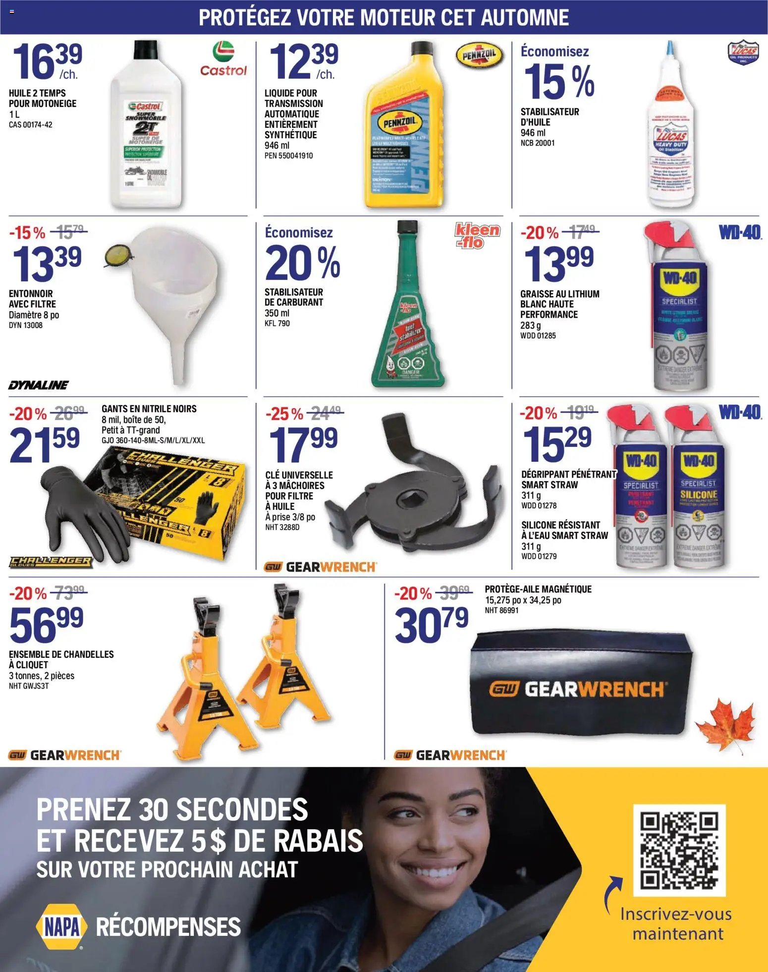 NAPA Auto Parts circulaire