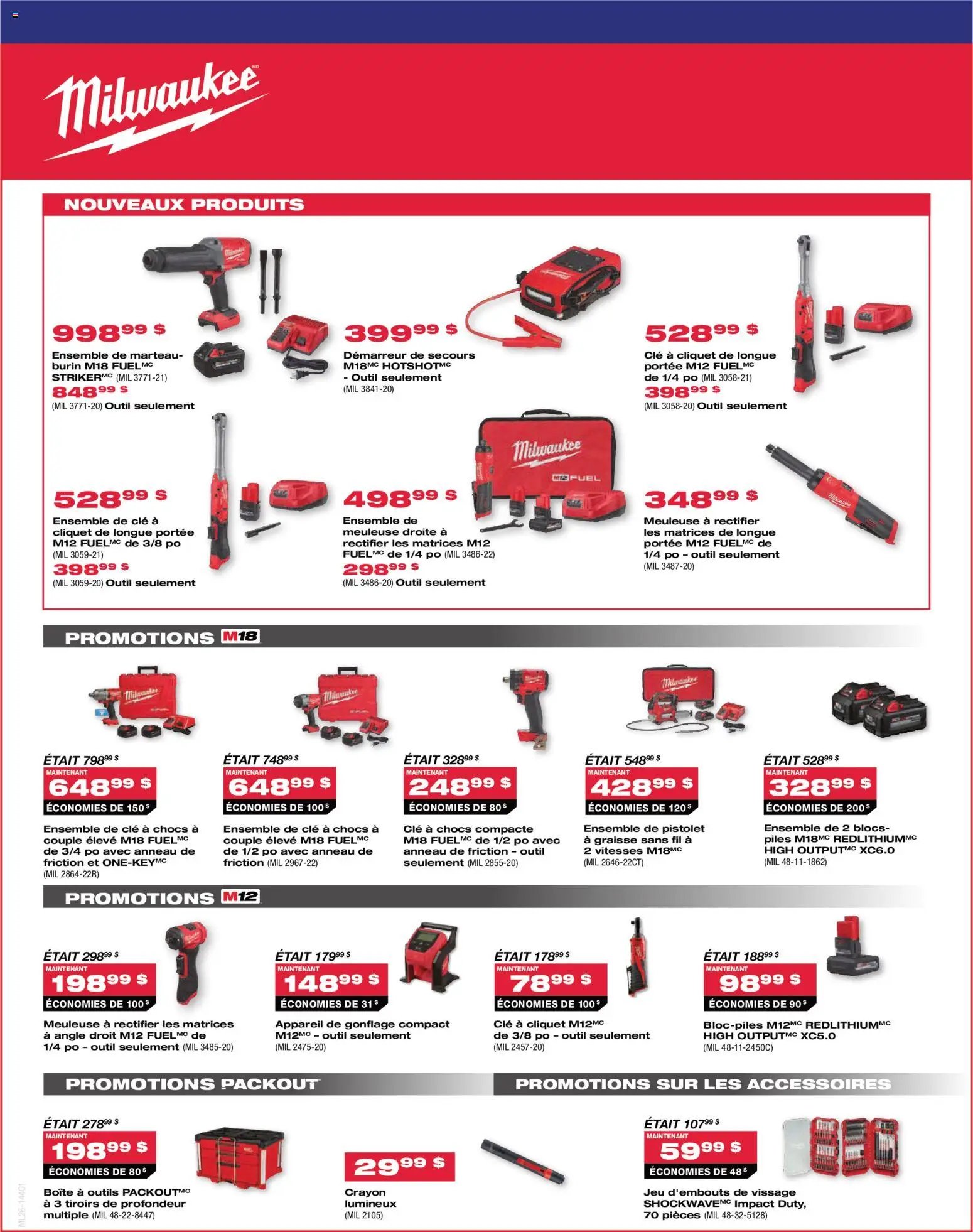 NAPA Auto Parts circulaire