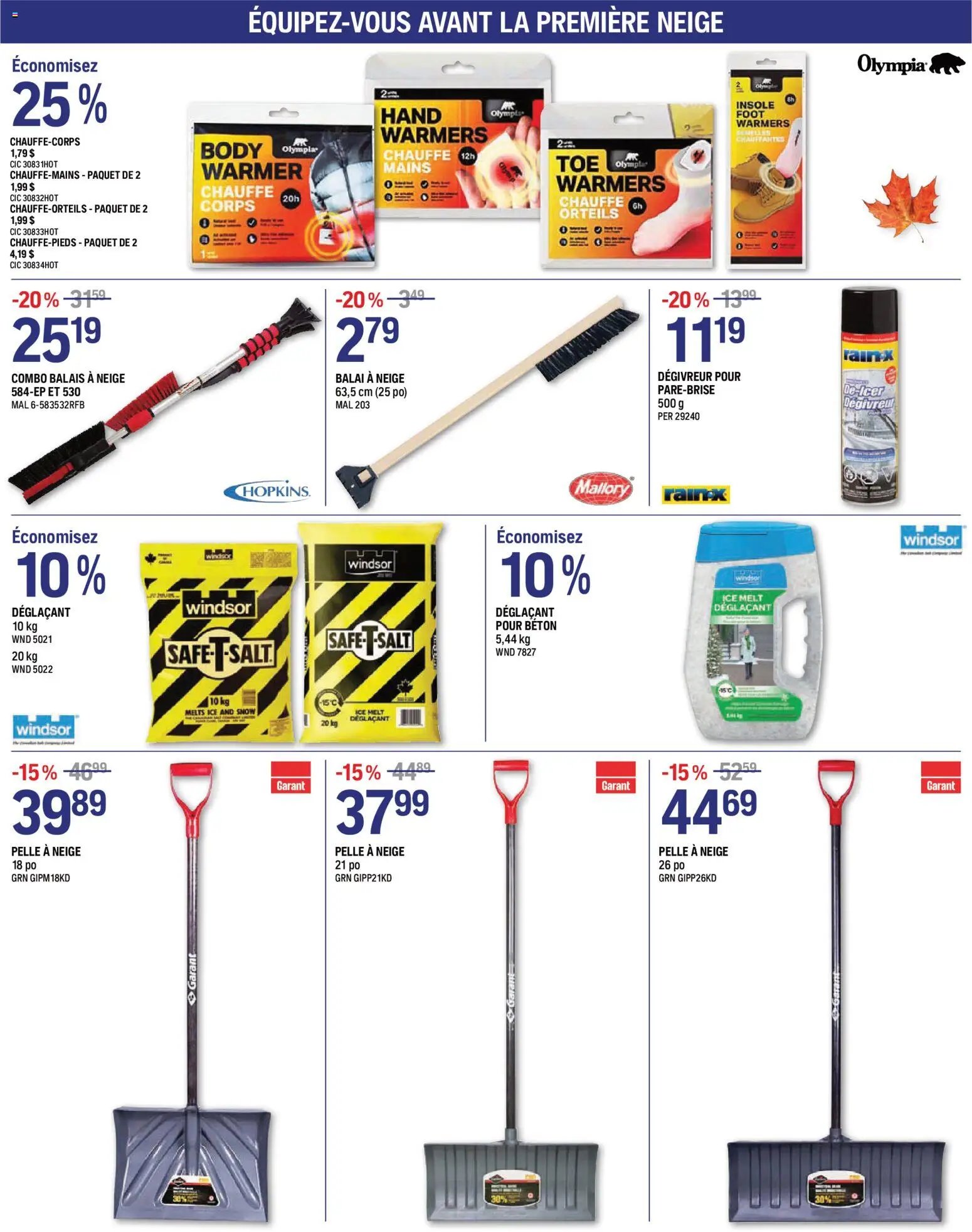 NAPA Auto Parts circulaire