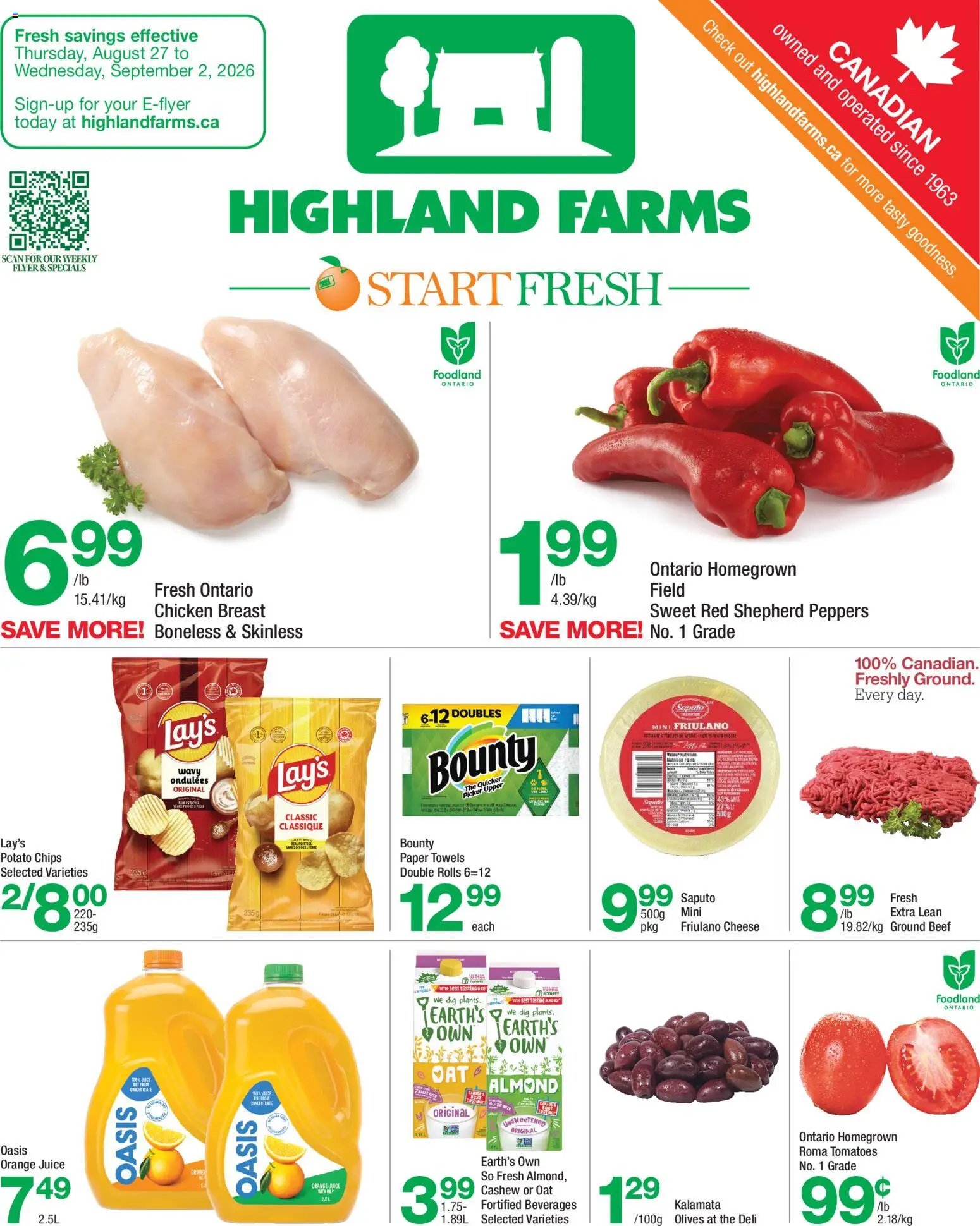 Highland Farms weekly flyer / circulaire