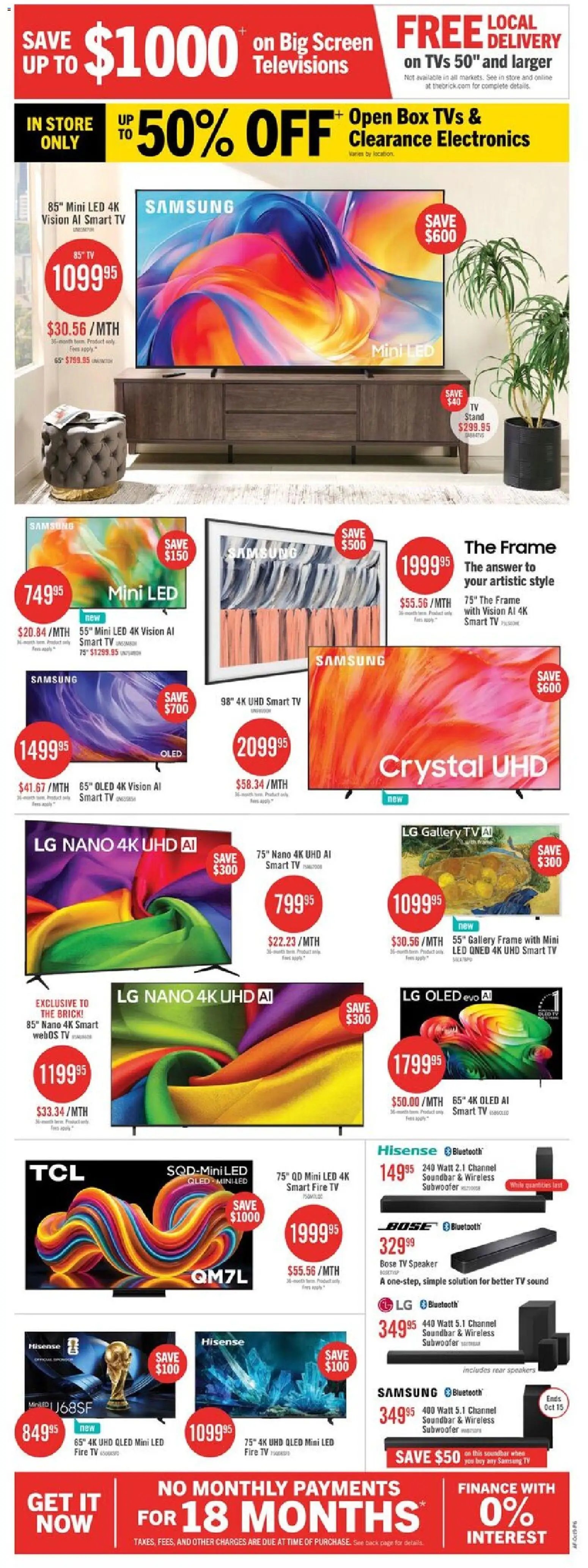 The Brick weekly flyer / circulaire