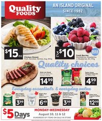 Quality Foods weekly flyer / circulaire
