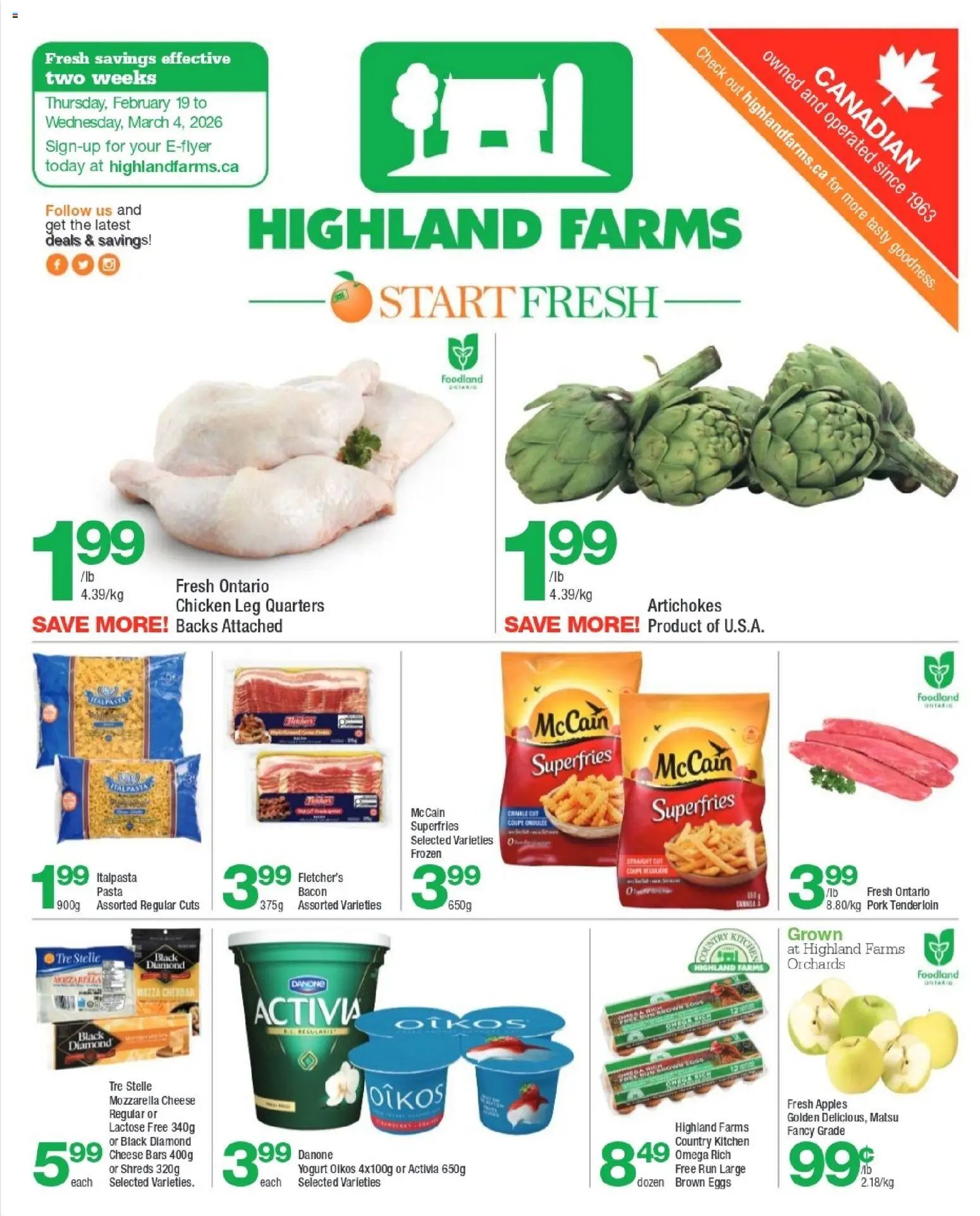 Highland Farms weekly flyer / circulaire (2026-02-19 - 2026-03-04) | 1