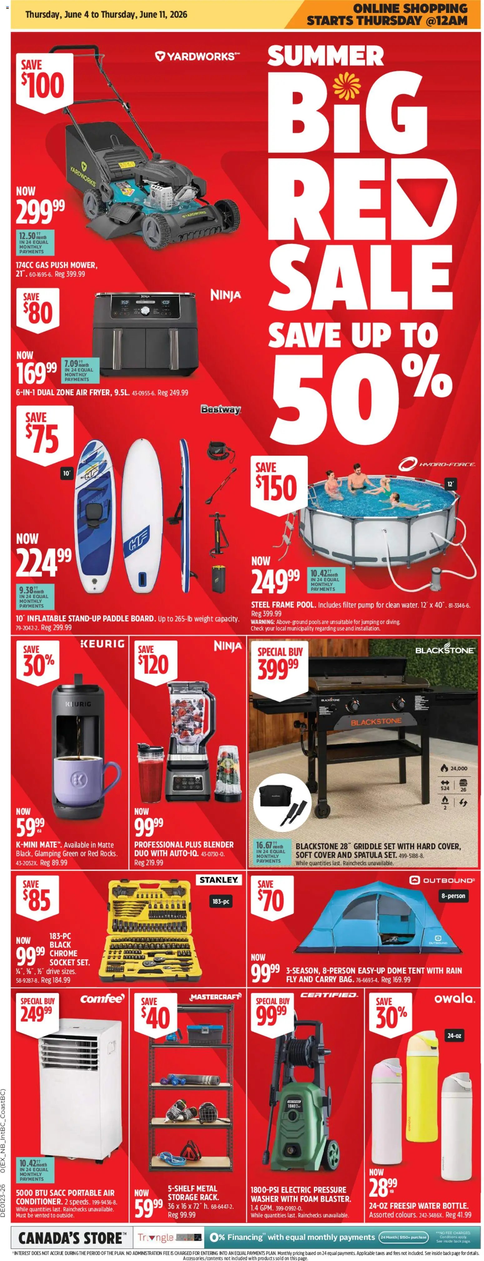 Canadian Tire - Summer Big Red Sale