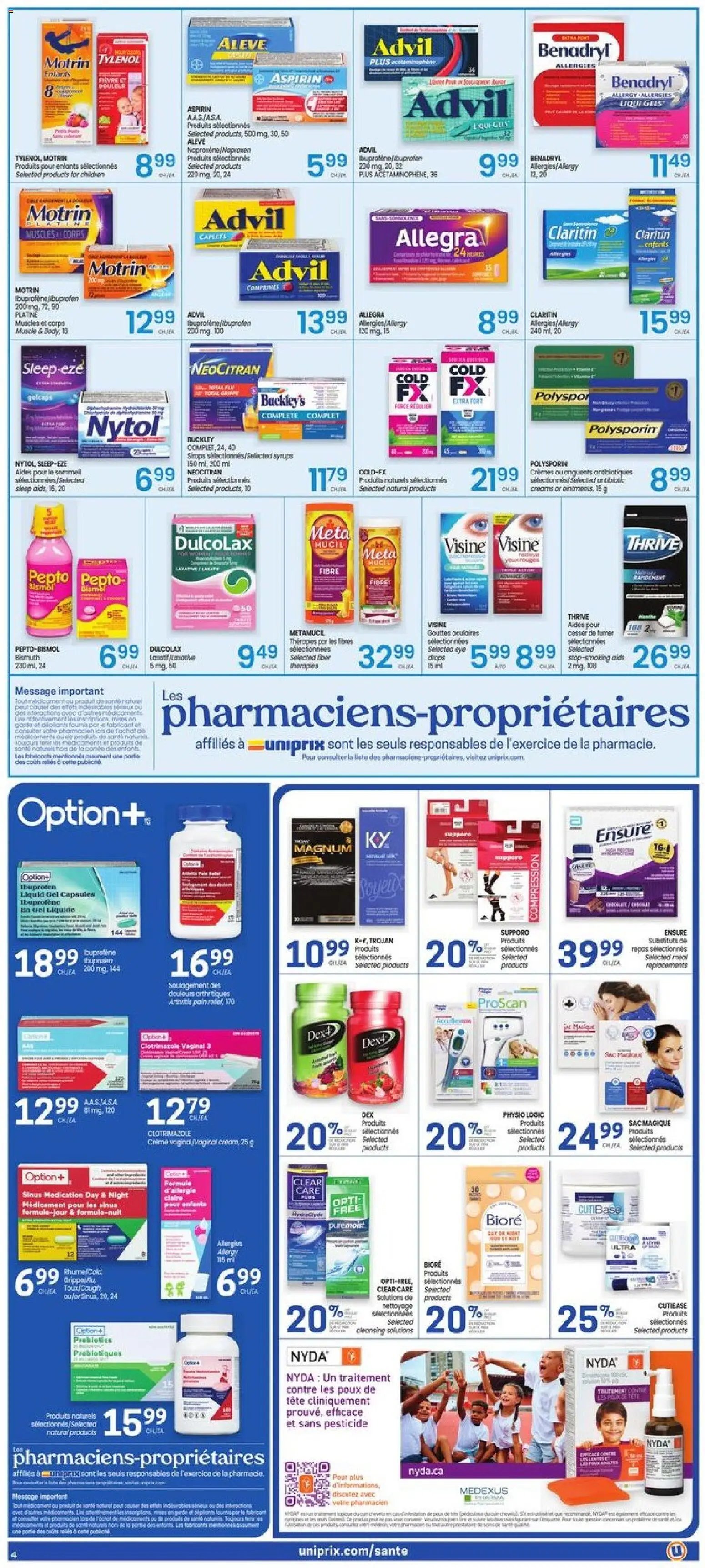 Uniprix weekly flyer / circulaire