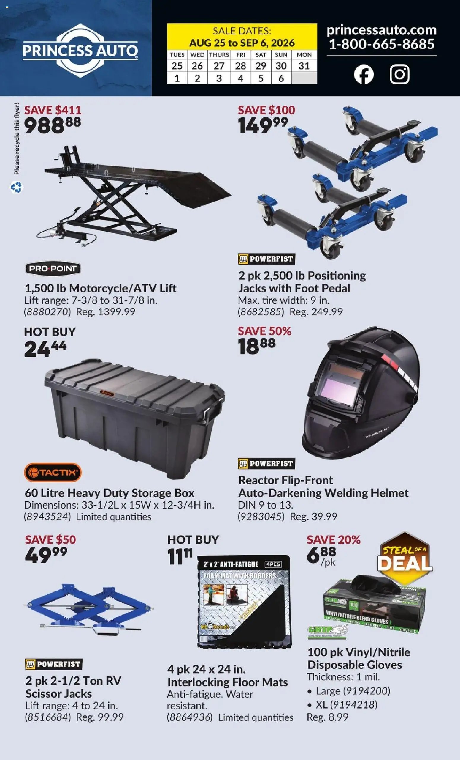 Princess Auto flyer - 2 Week Sale!