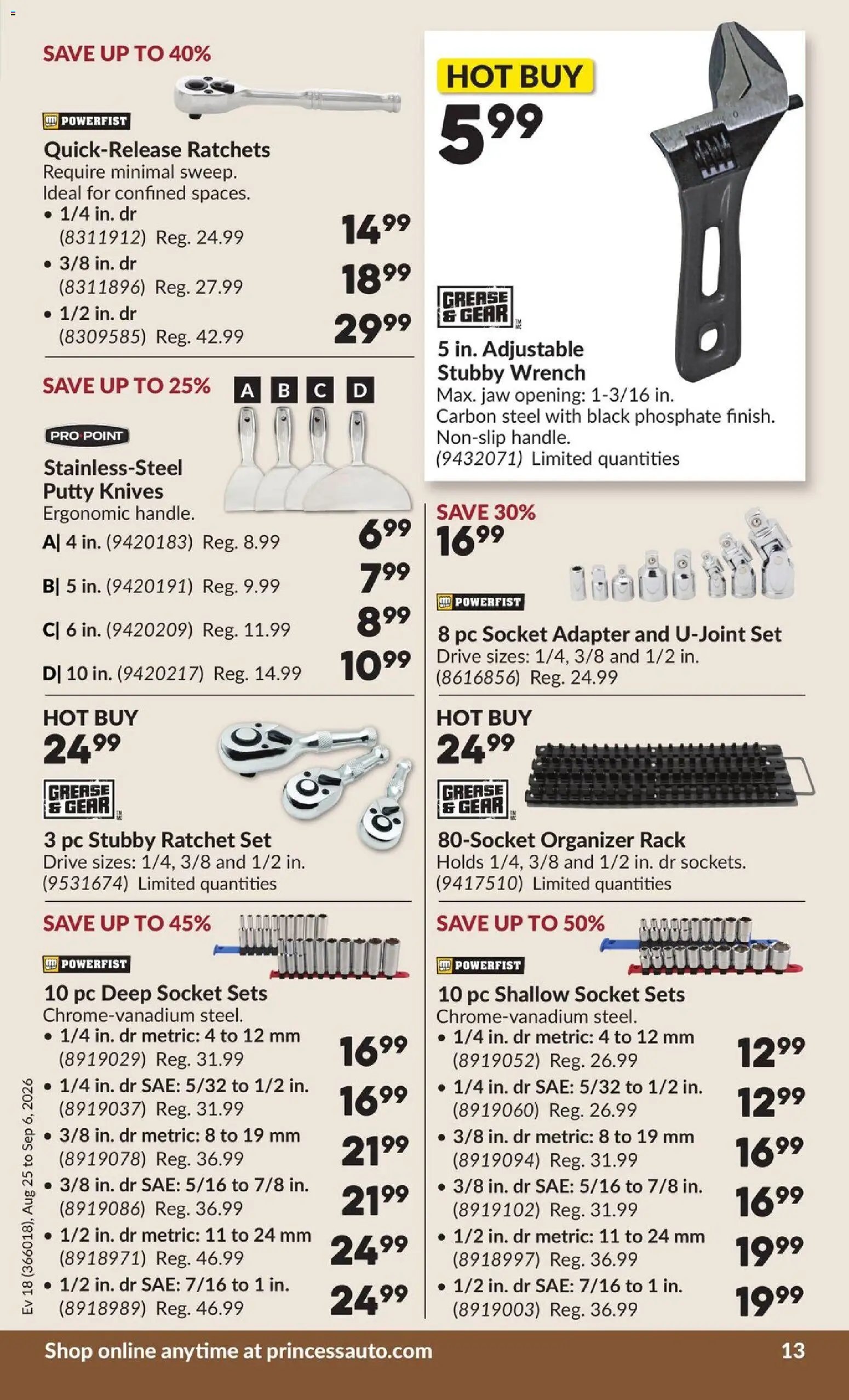 Princess Auto flyer - 2 Week Sale!