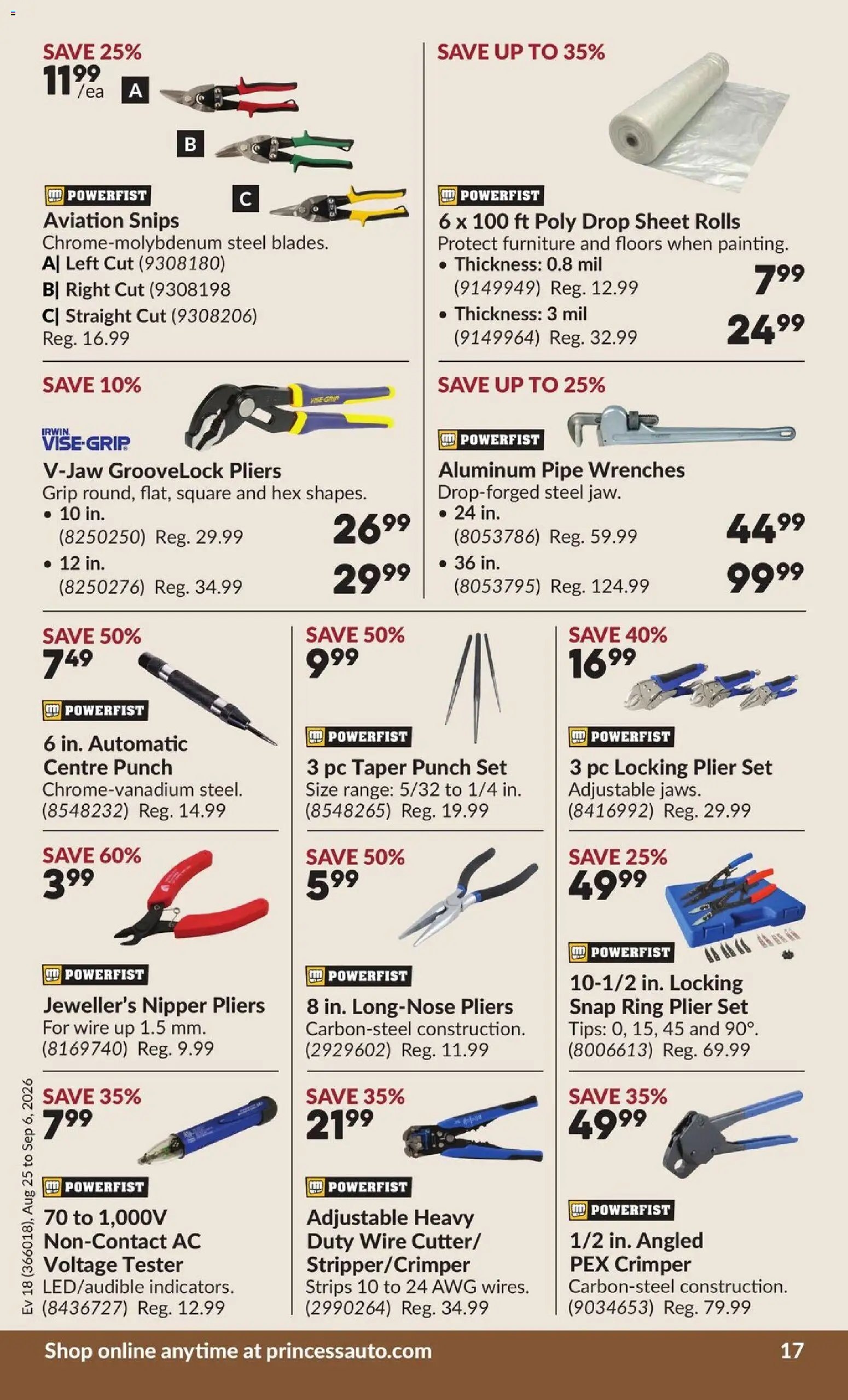 Princess Auto flyer - 2 Week Sale!