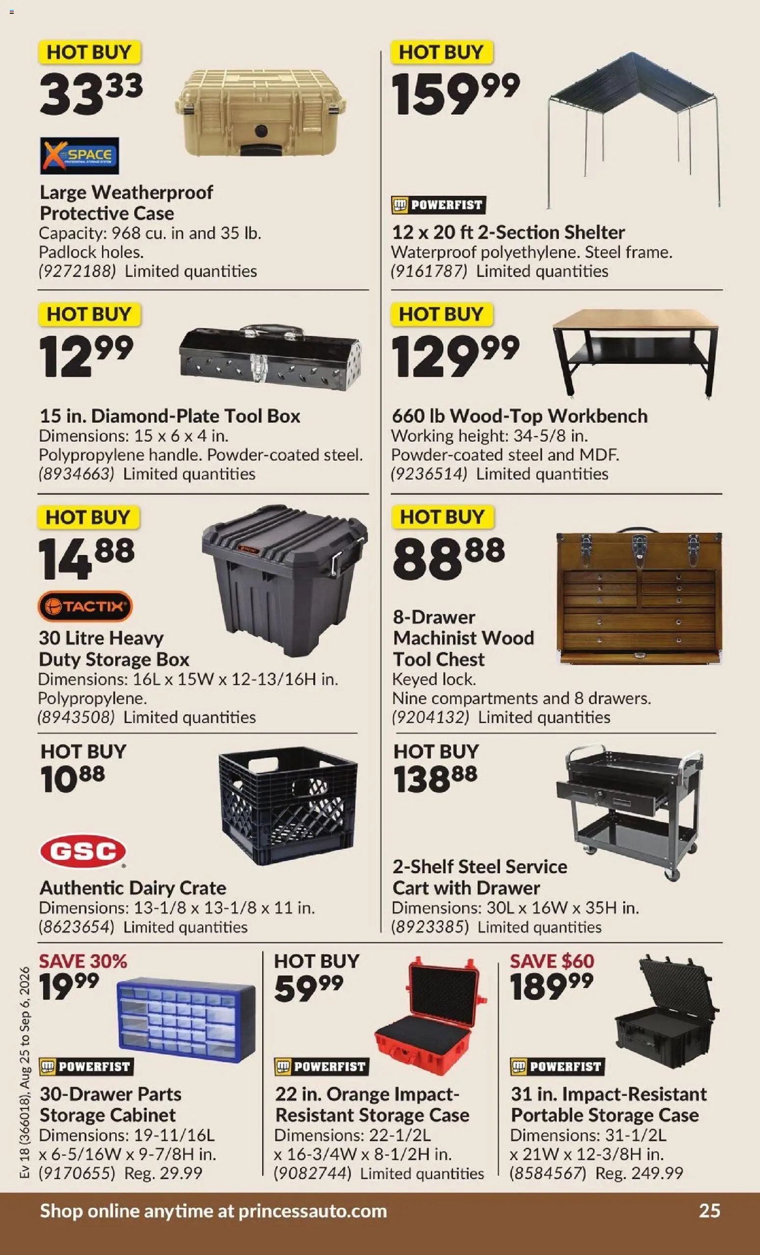 Princess Auto flyer - 2 Week Sale!