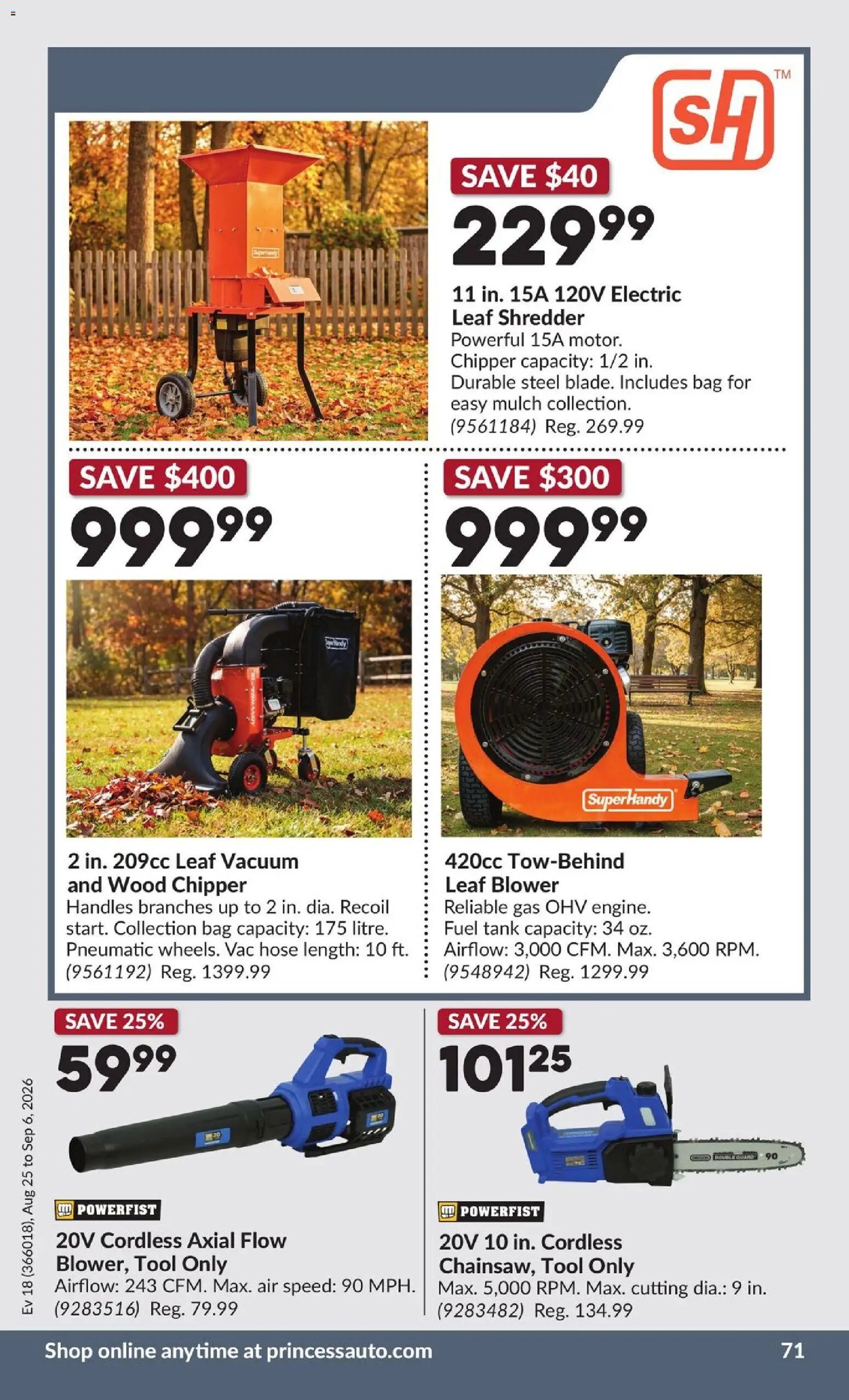 Princess Auto flyer - 2 Week Sale!