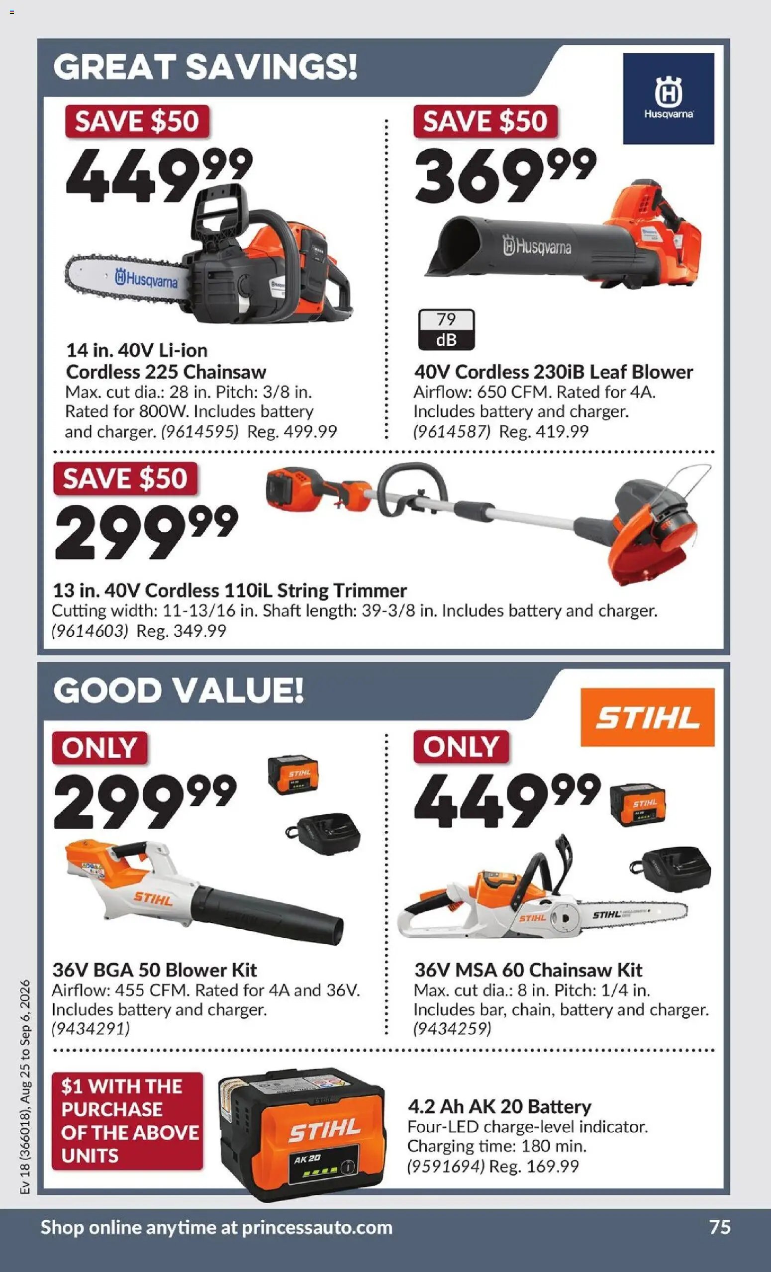 Princess Auto flyer - 2 Week Sale!