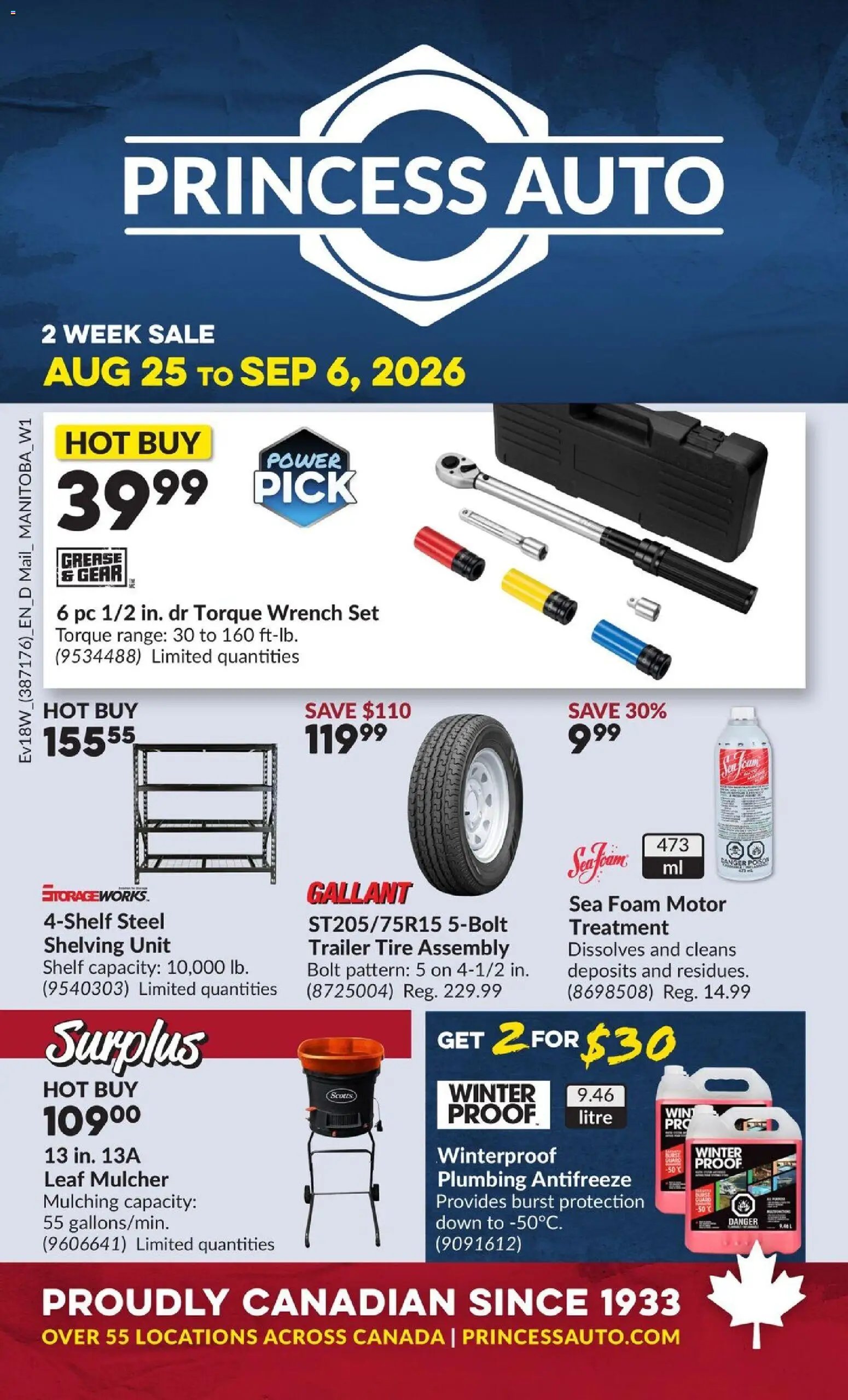 Princess Auto flyer - 2 Week Sale!