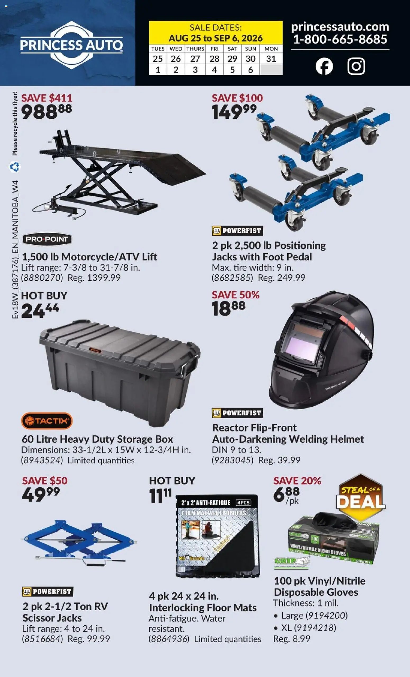 Princess Auto flyer - 2 Week Sale!