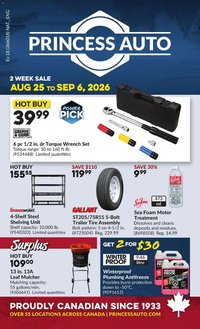 Princess Auto flyer - 2 Week Sale!