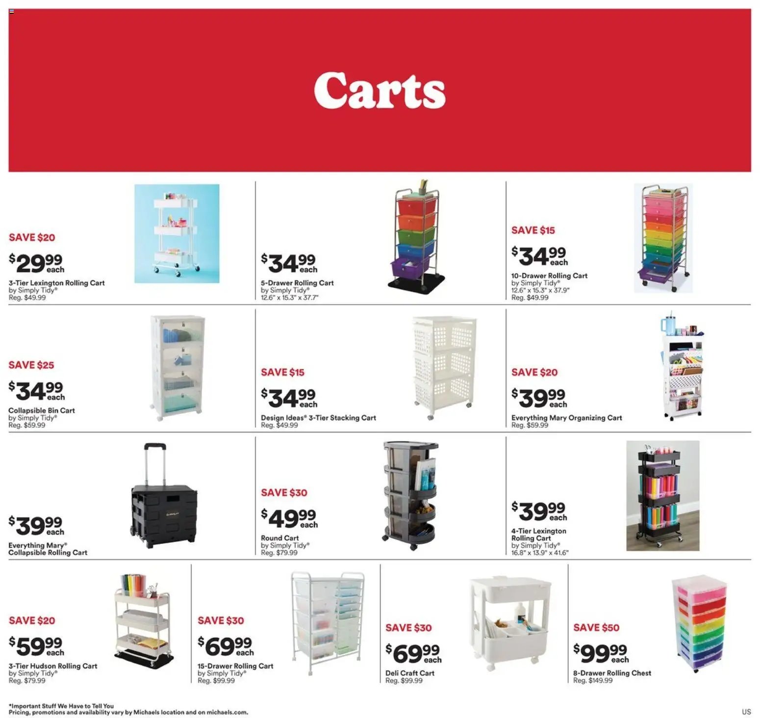 Michaels weekly flyer / circulaire
