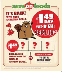 Save on foods weekly flyer / circulaire