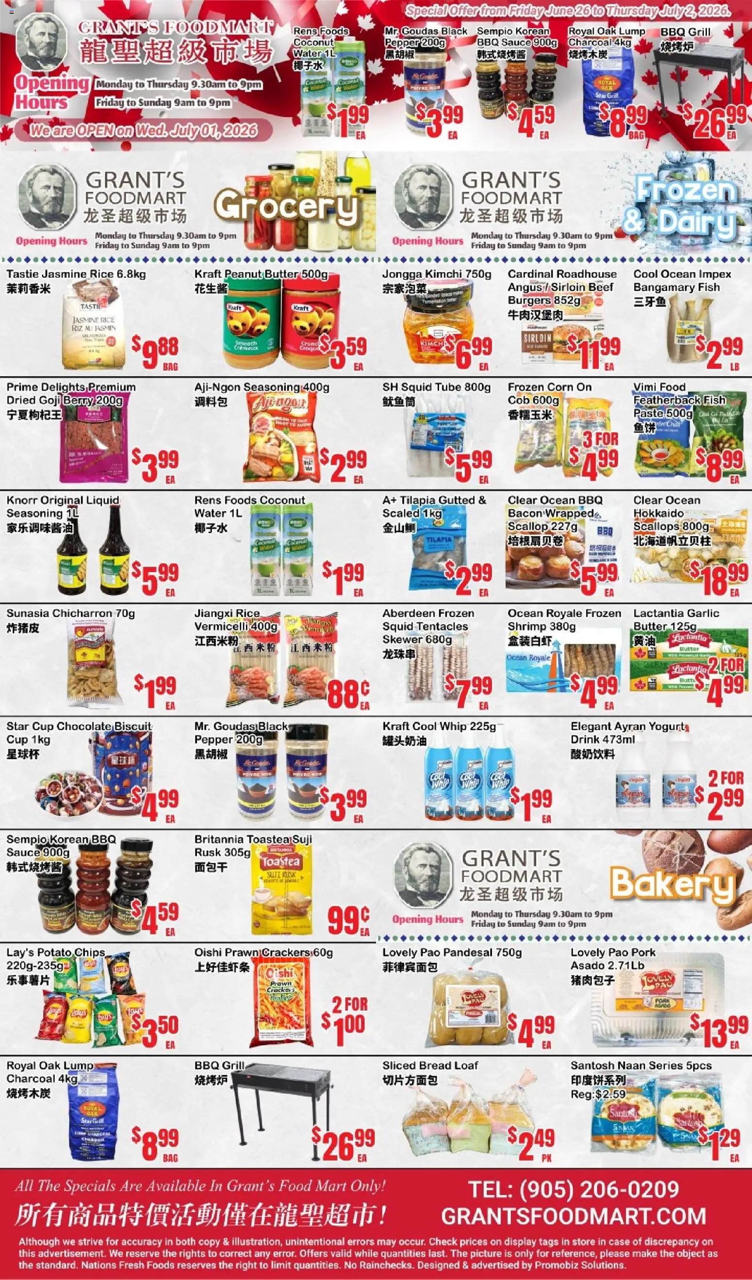 Oceans weekly flyer - Grant’s Foodmart