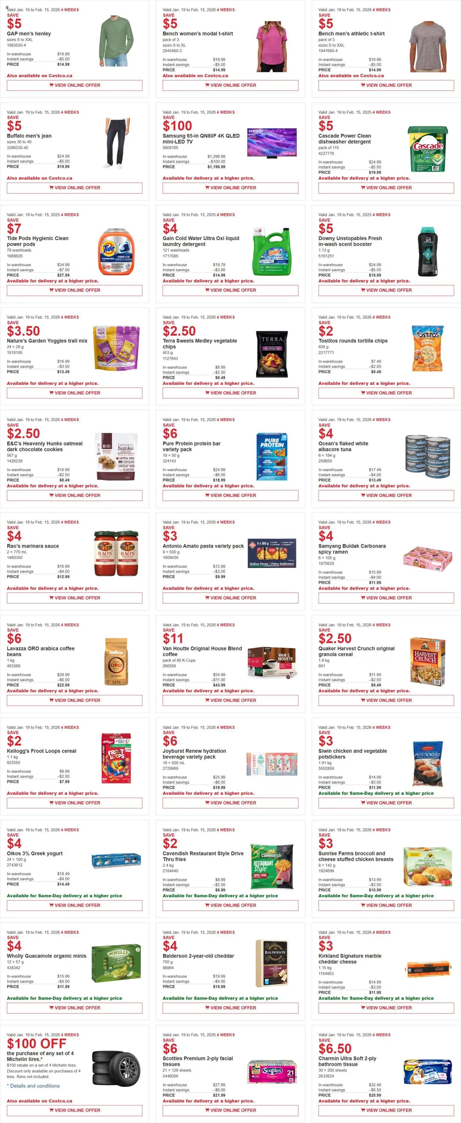 Costco weekly flyer