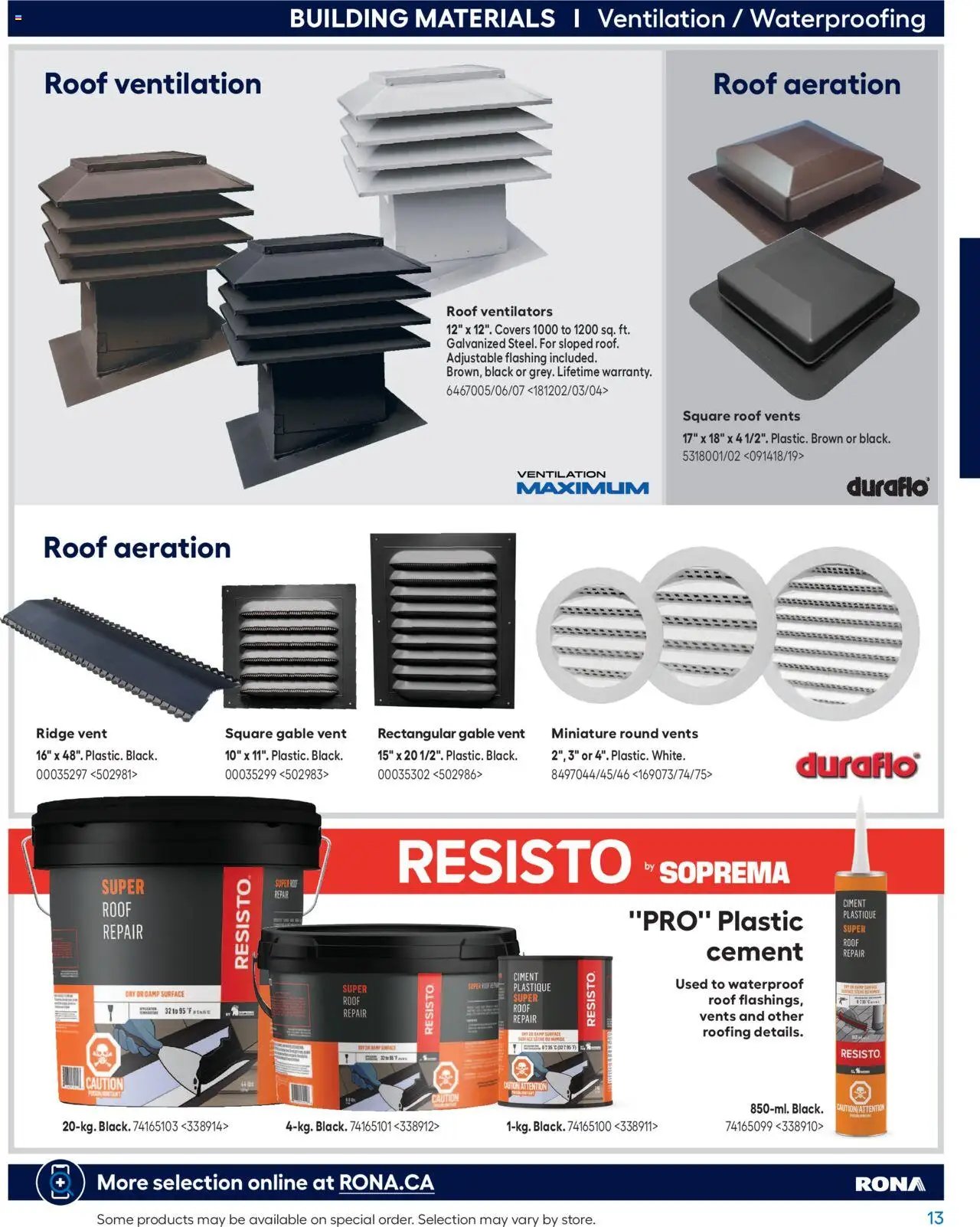 Rona - Buying Guide 2025