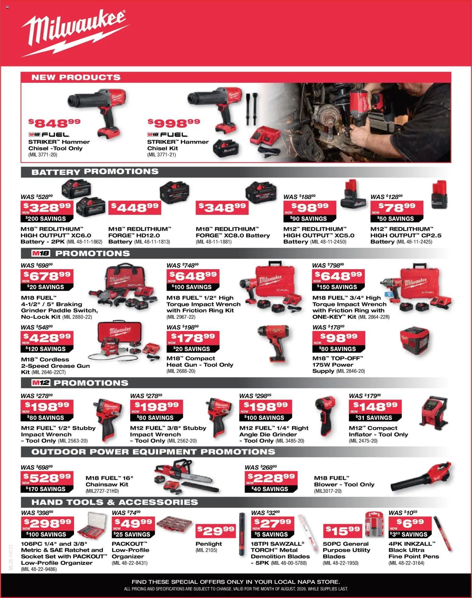 NAPA Auto Parts weekly flyer