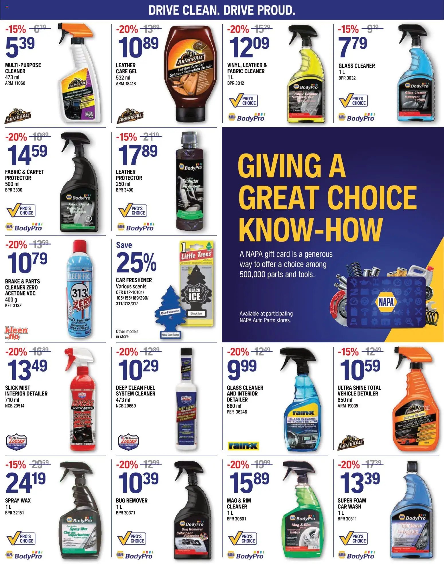 NAPA Auto Parts weekly flyer