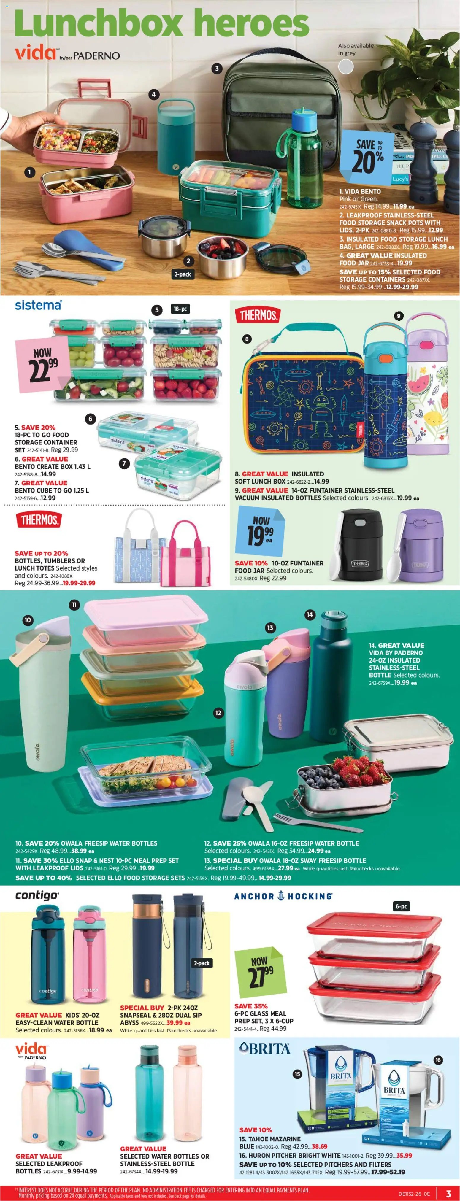 Canadian Tire flyer - Back To Class
