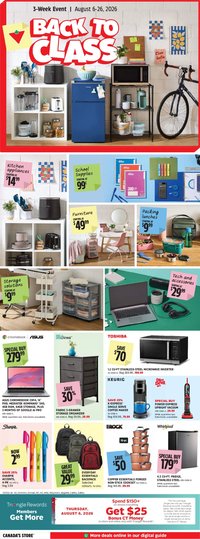 Canadian Tire flyer - Back To Class