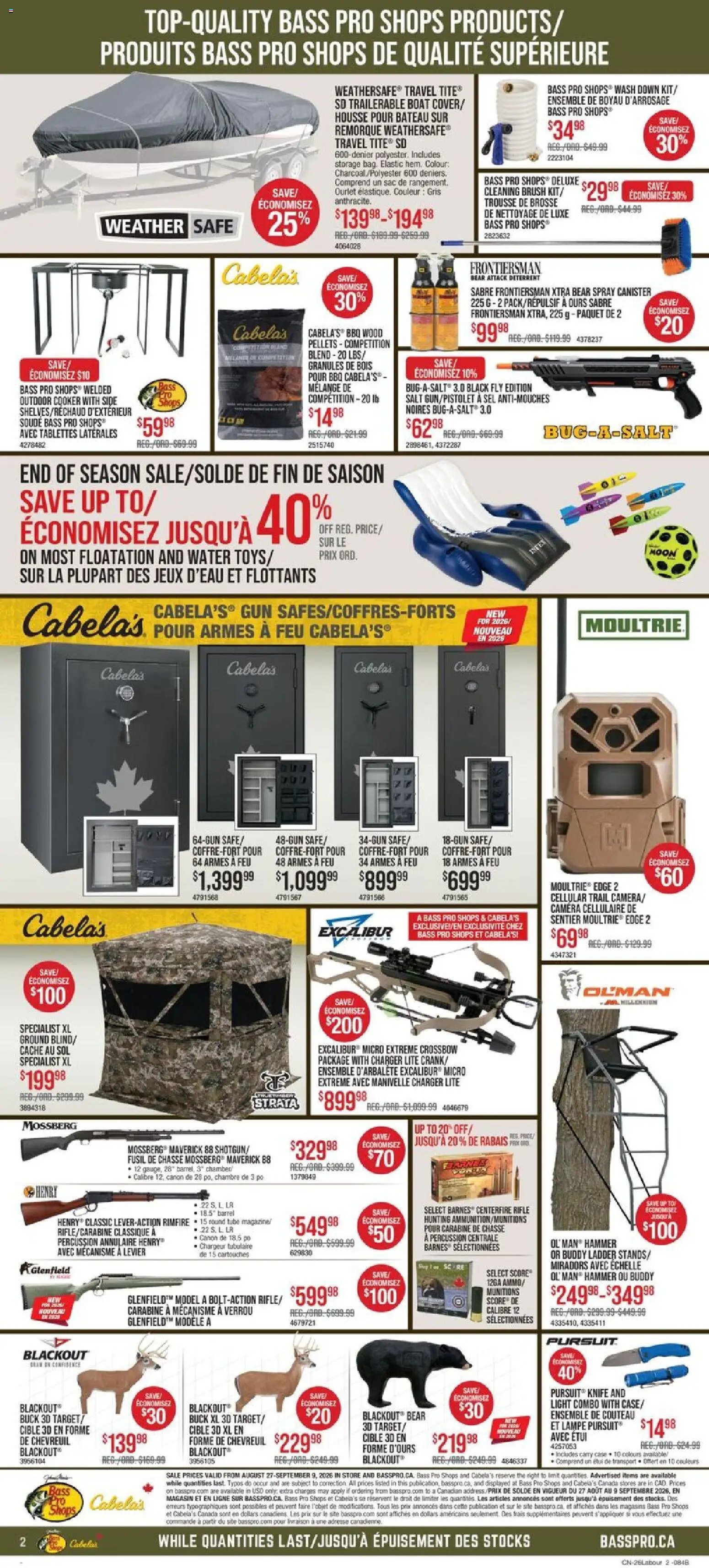 Cabelas weekly flyer / circulaire
