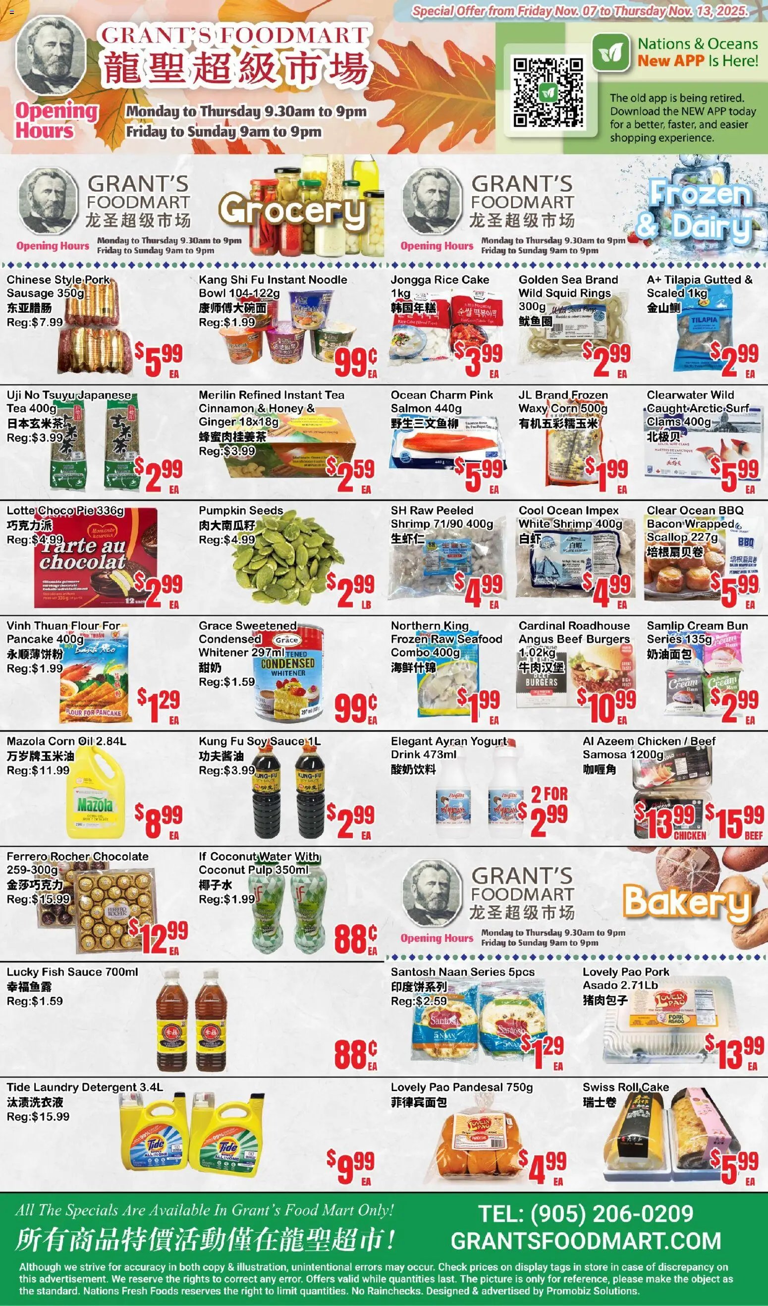 Oceans flyer - Grant’s Foodmart