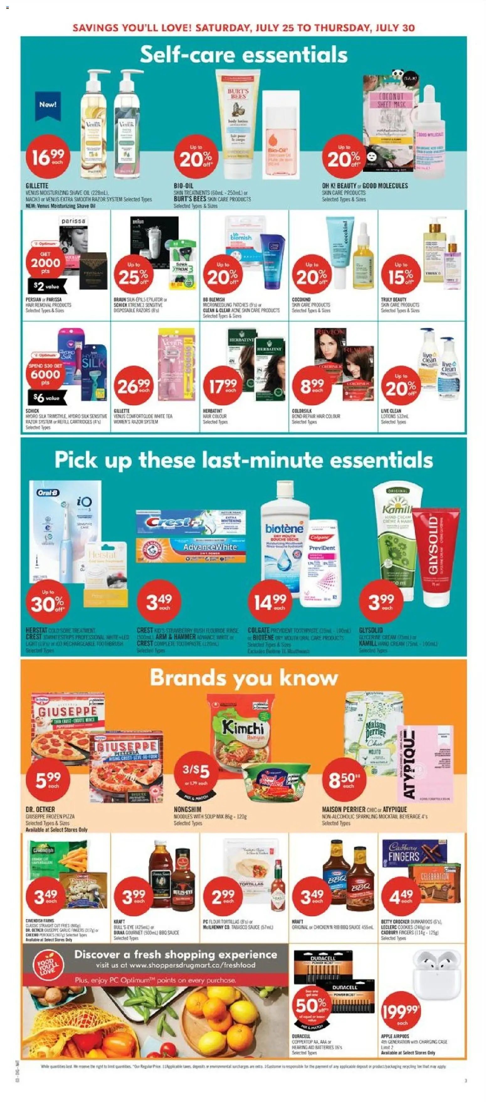 Shoppers weekly flyer / circulaire