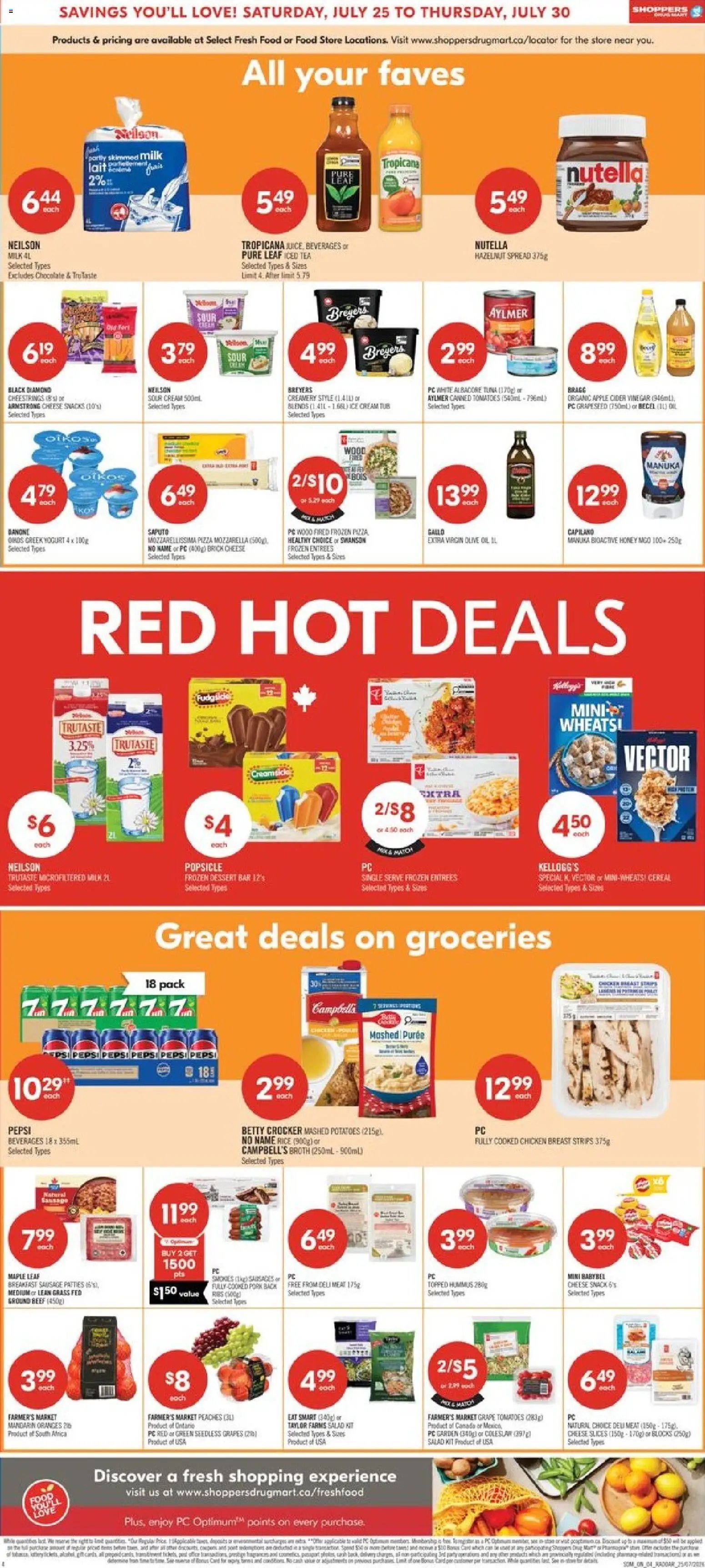 Shoppers weekly flyer / circulaire