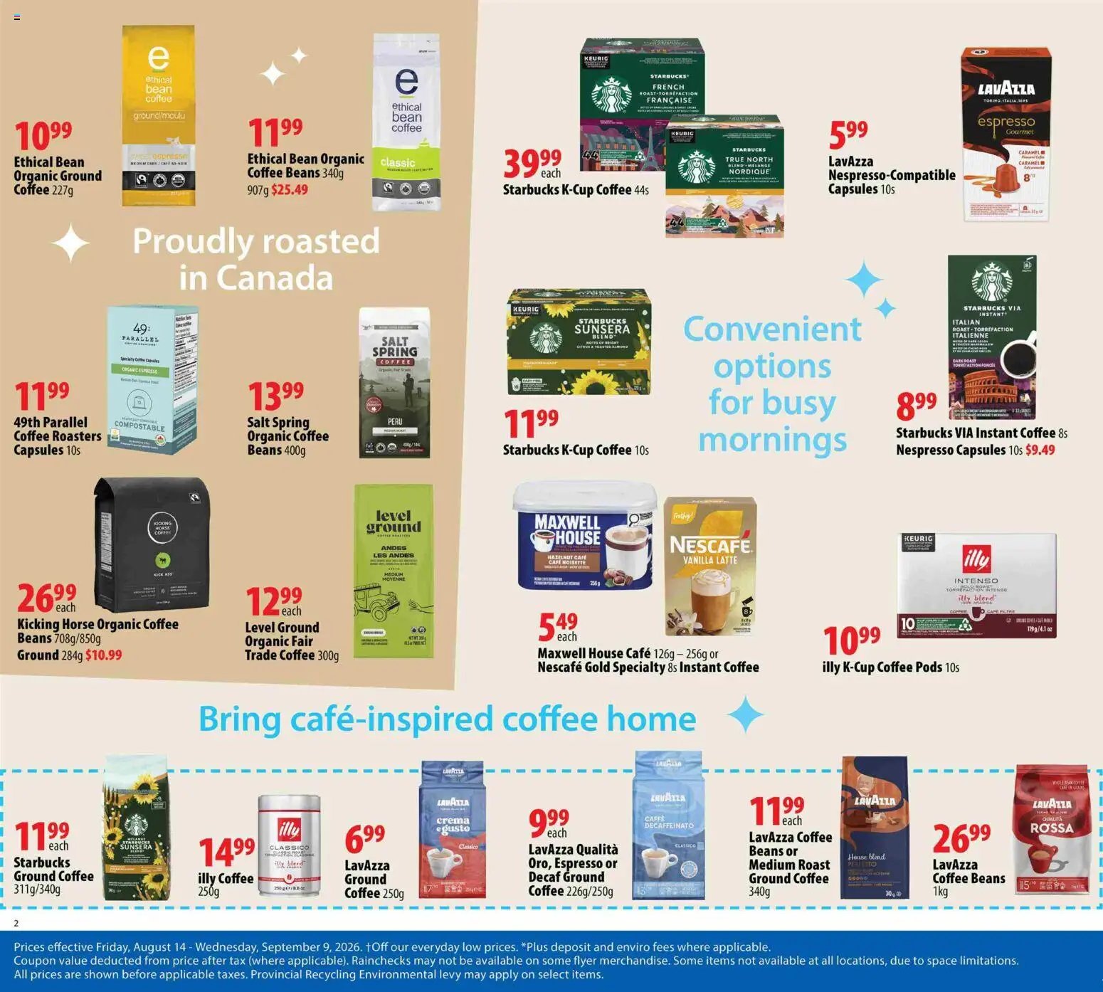 London Drugs flyer - Coffee & Tea
