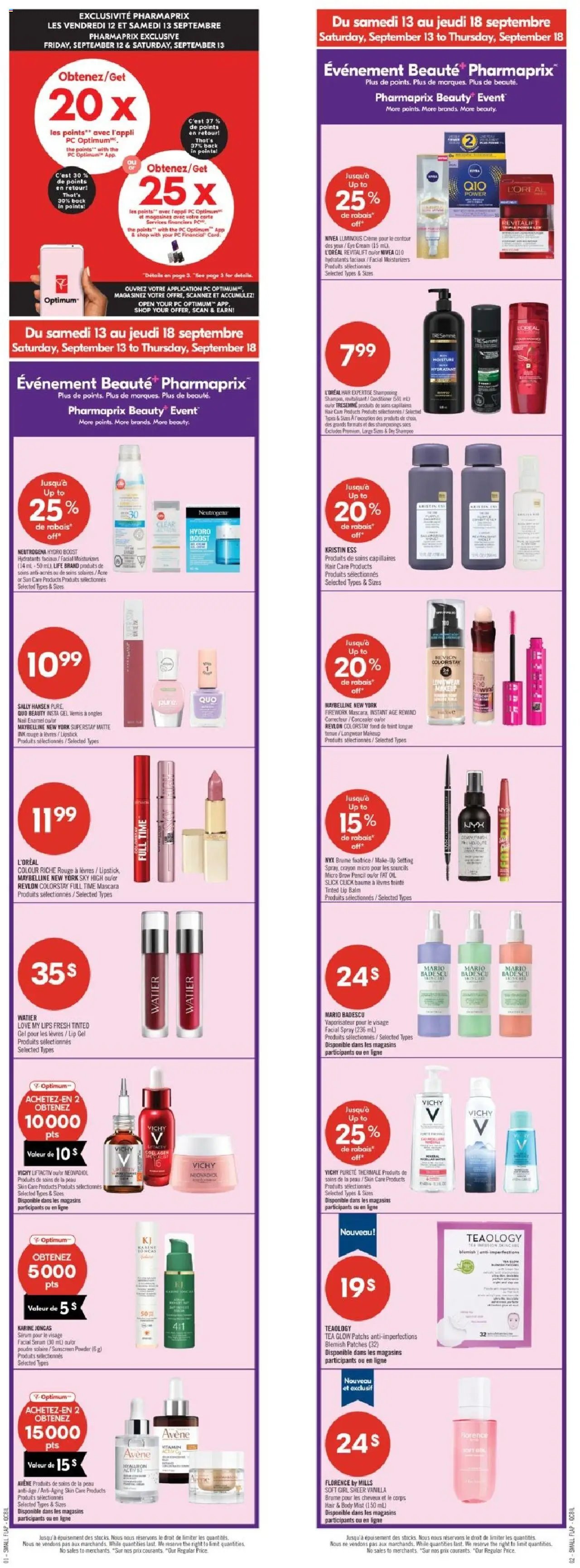 Pharmaprix weekly flyer / circulaire